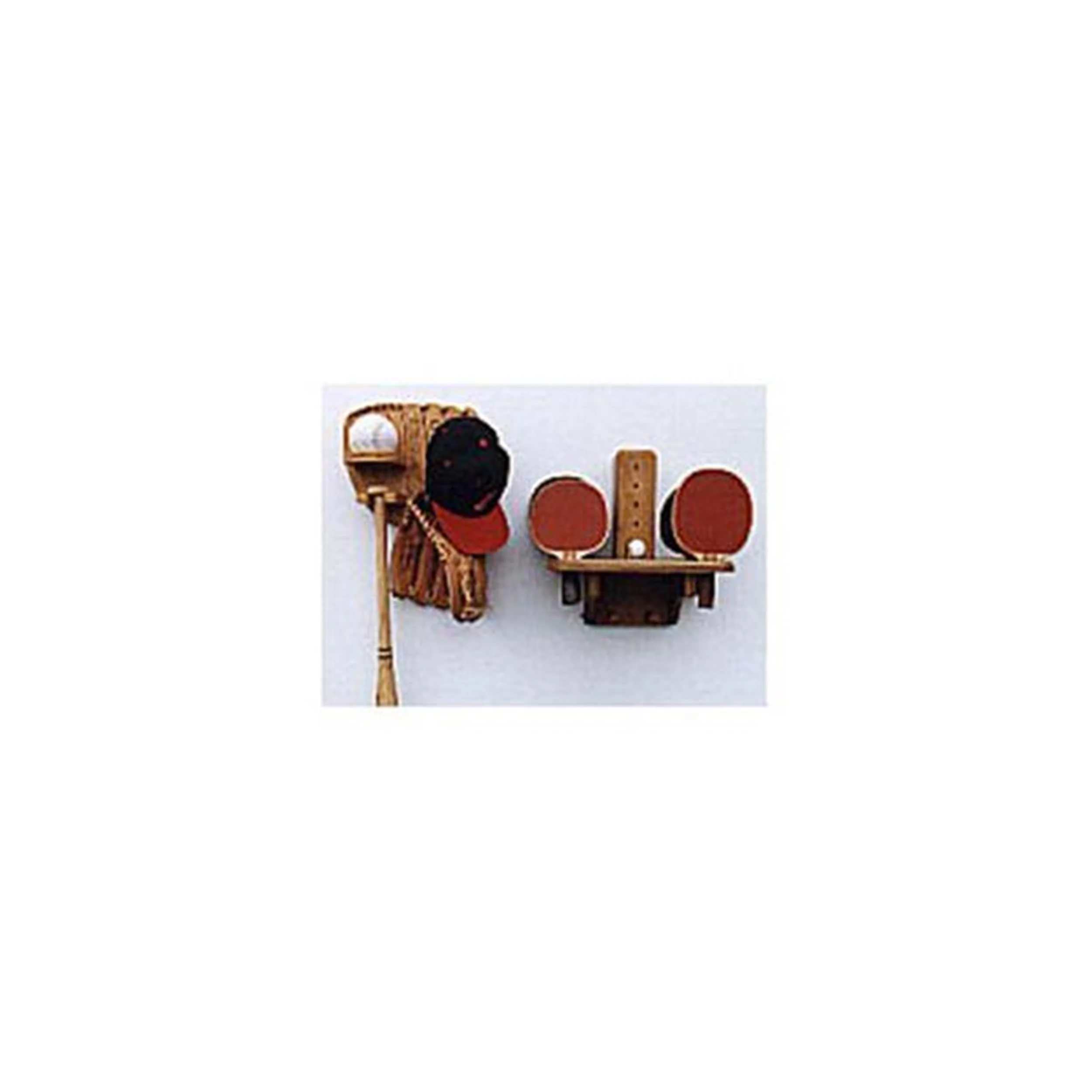 Woodworking Project Paper Plan to Build Ping Pong and Baseball Racks - Image 1
