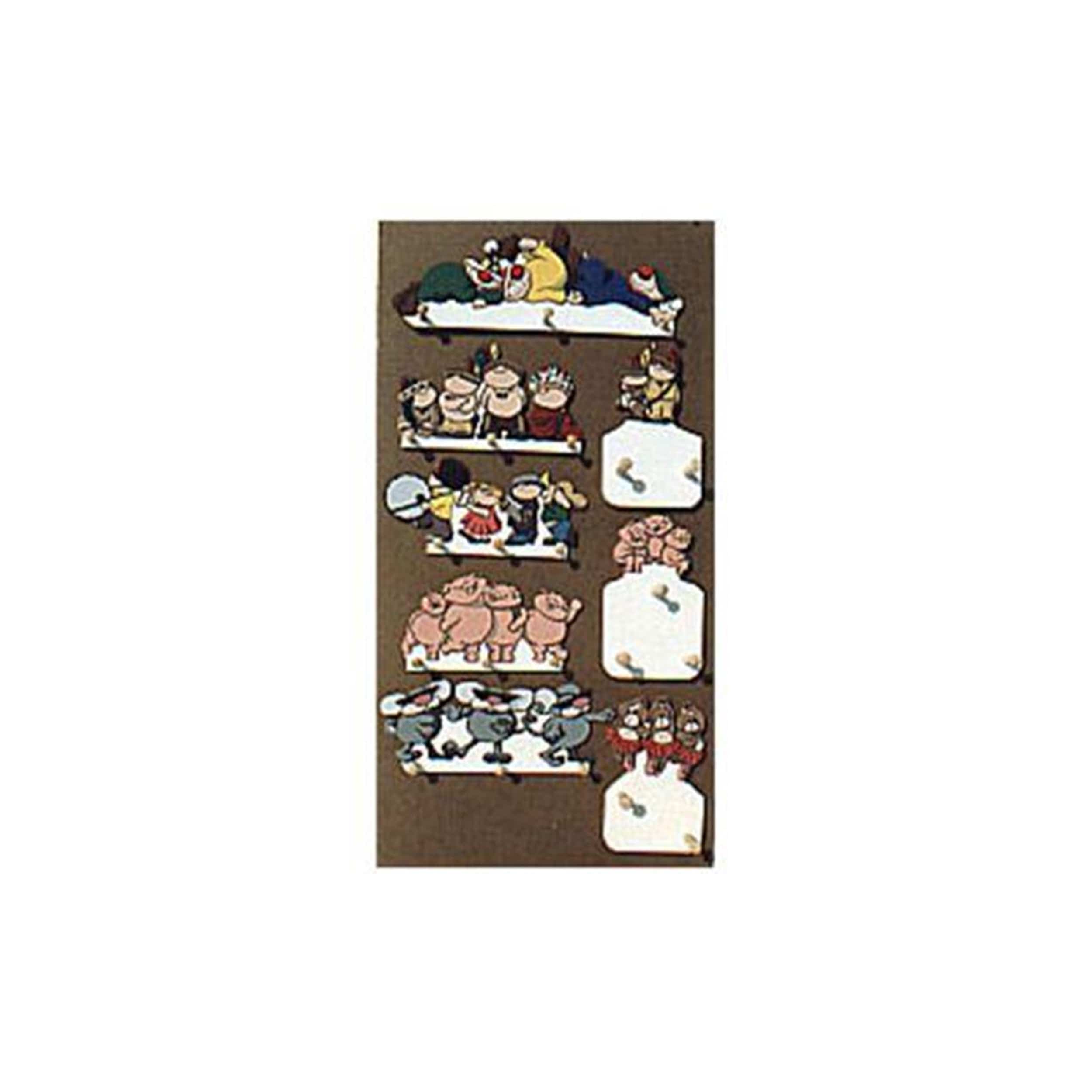 Woodworking Project Paper Plan to Build Kiddie Peg Racks - Image 1