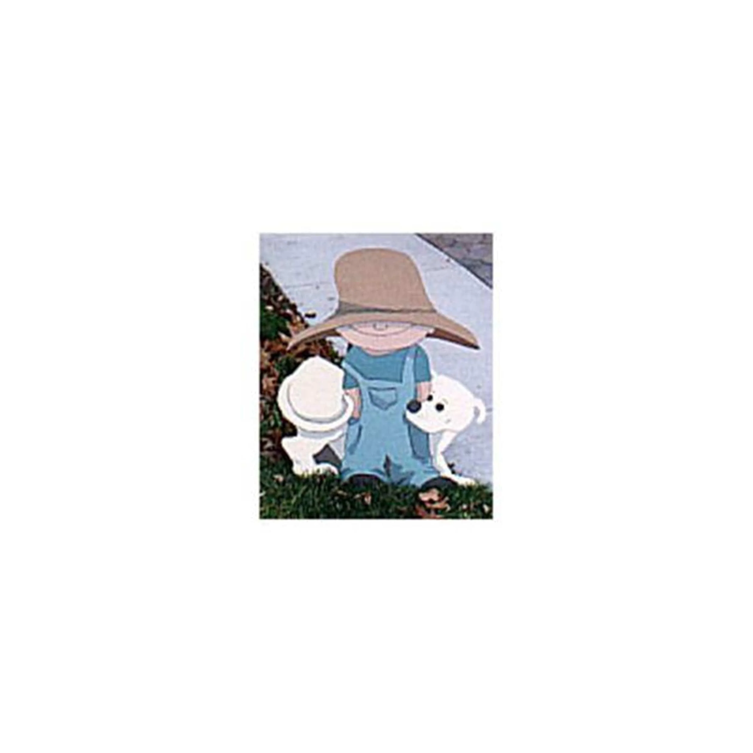 Woodworking Project Paper Plan to Build Boy and Dog - Image 1