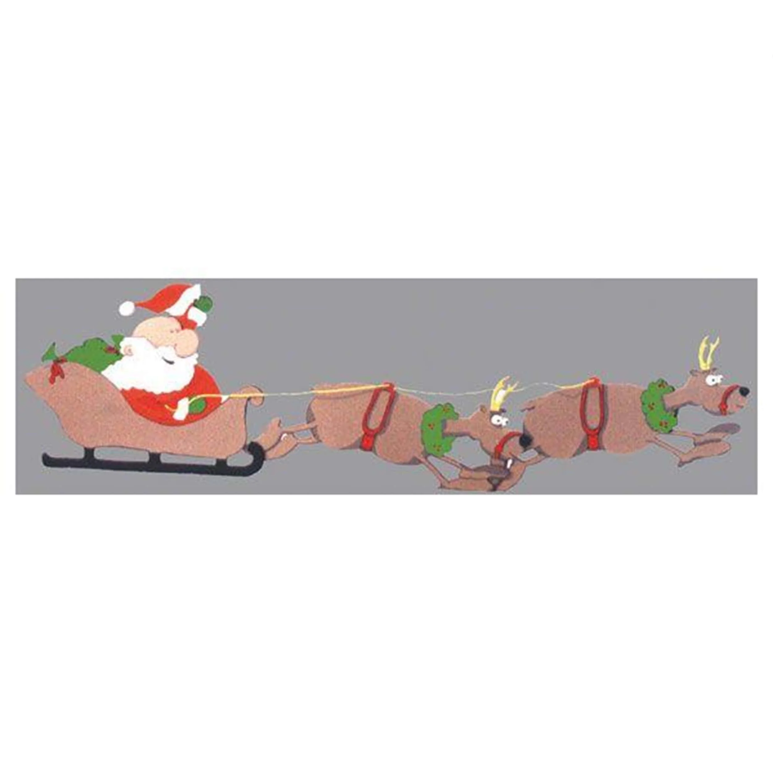 Woodworking Project Paper Plan to Build Santa and Reindeer - Image 1