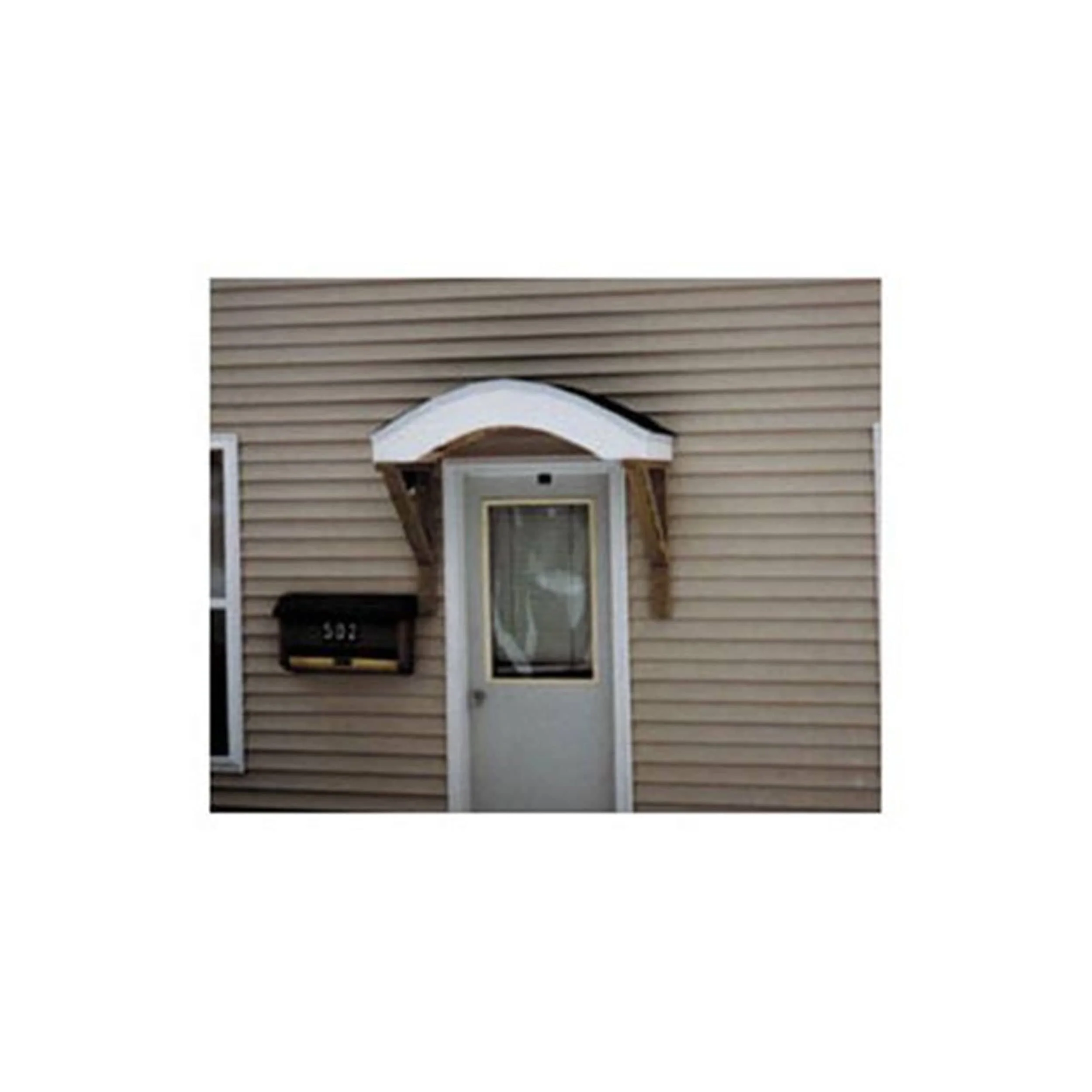 Woodworking Project Paper Plan to Build Doorway Shelter, Arched Top - Image 1