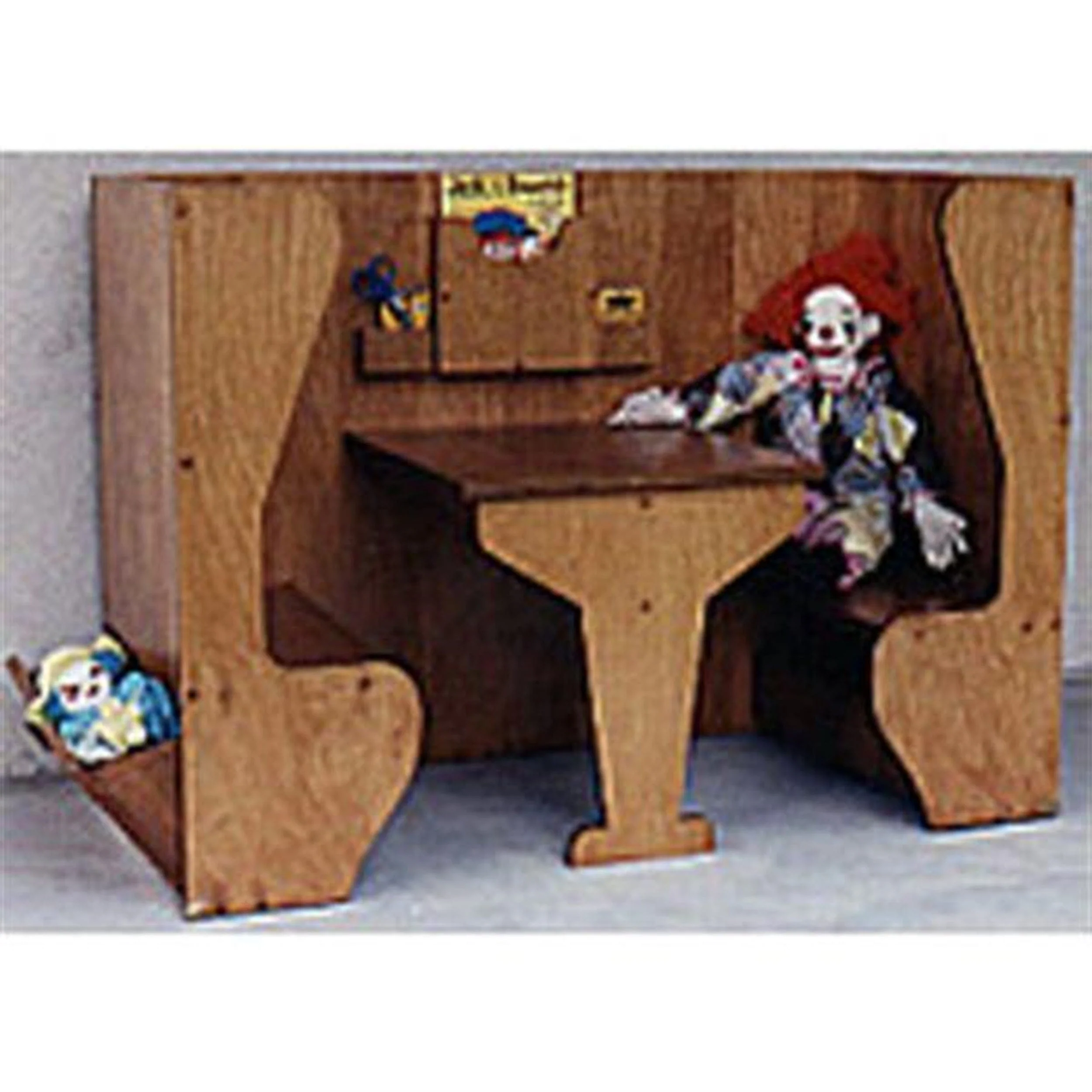 Woodworking Project Paper Plan to Build Kiddie Booth - Image 1