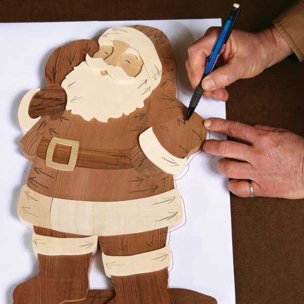 Intarsia Santa - Downloadable Plan - Image 1