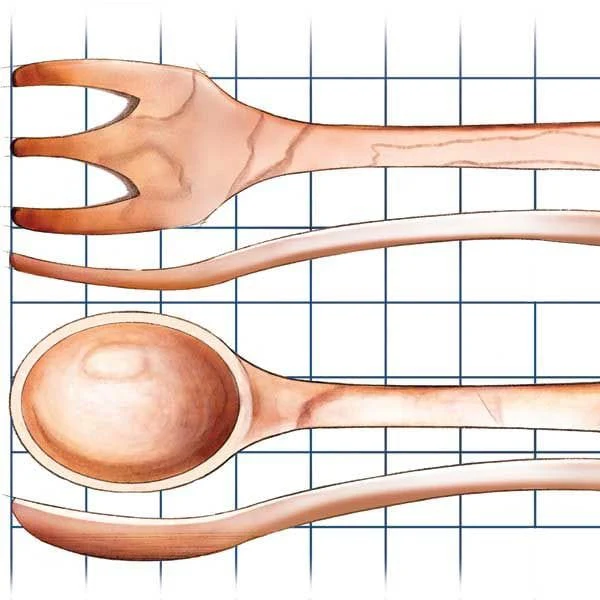 Handcrafted Wooden Utensils - Downloadable Plan - Image 1