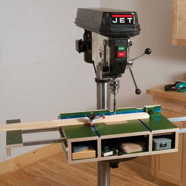Tricked Out Drill Press Table - Downloadable Plan - Image 1