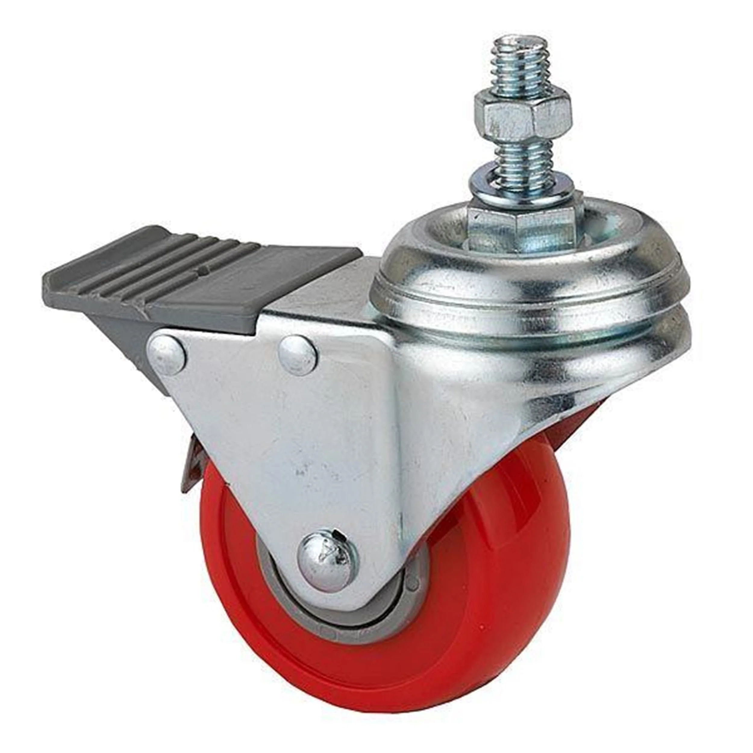 HD Caster – Double Locking – Swiveling – 2-1/2″ – 3/8″ Threaded Spindle