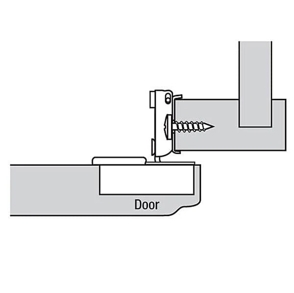 A-Series Face Frame Hinges - 1/2" Overlay - 110 Degree - 1 Pair - Image 2