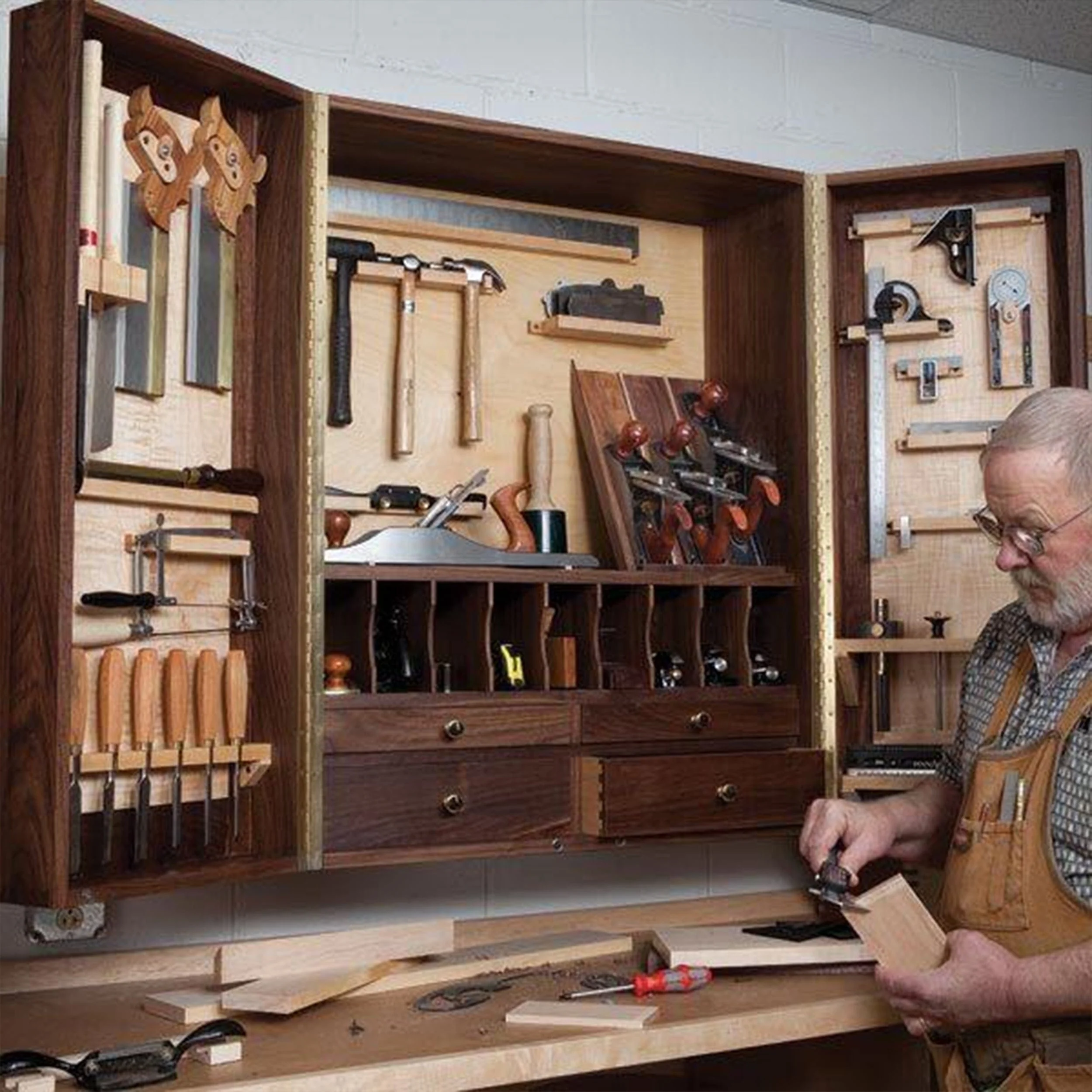 Woodworking Project Paper Plan to Build Hand Tool Cabinet - Image 1