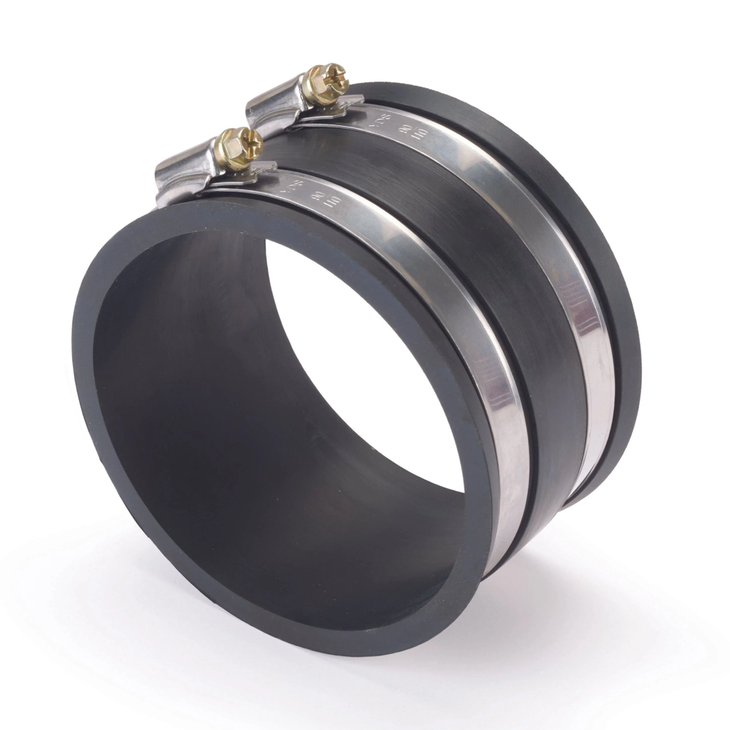 Dust Control Flex Cuff w/ Hose Clamps – 4″