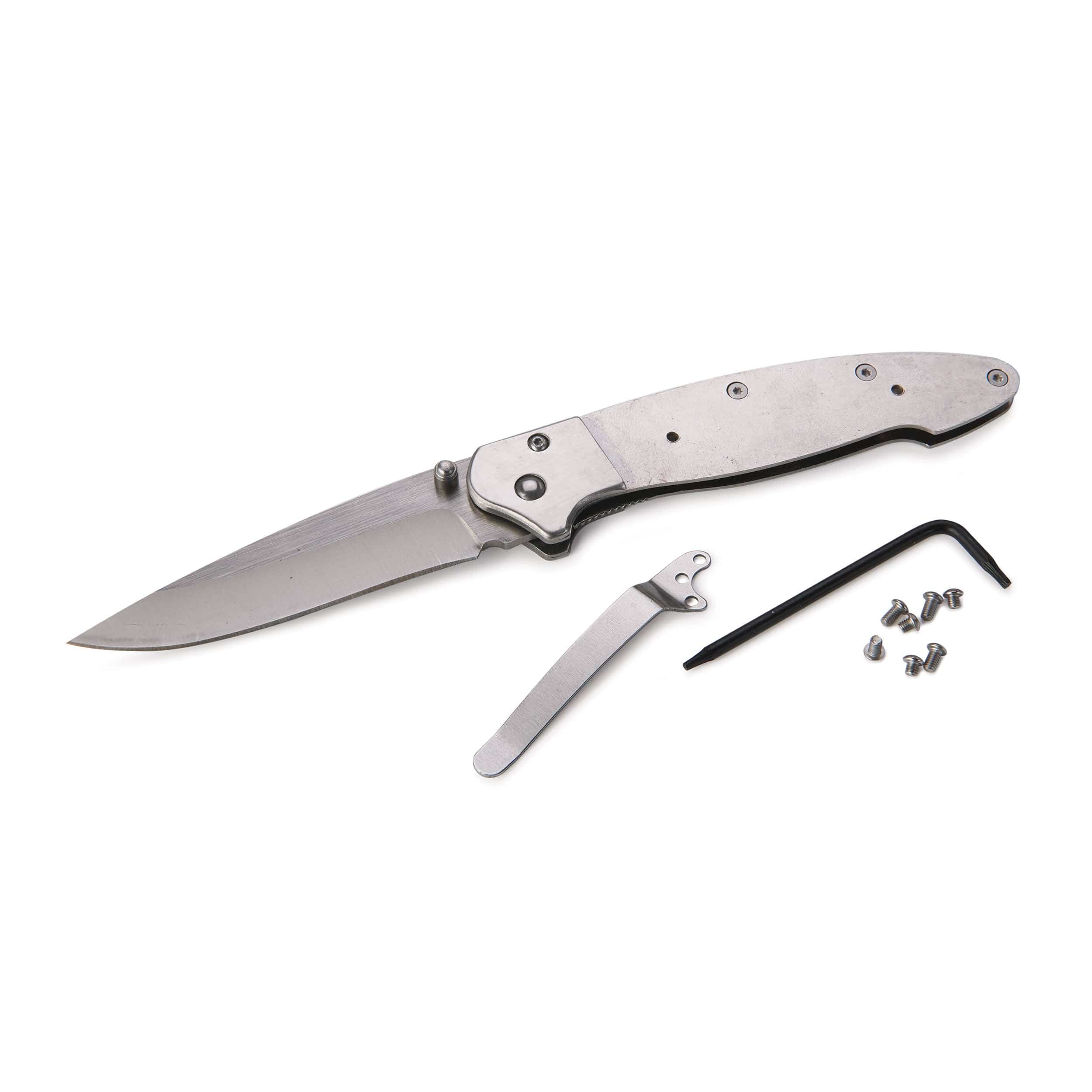 Liner Lock Pocketknife for Hunting and Fishing - 7-7/8" - Unfinished Kit - Image 1