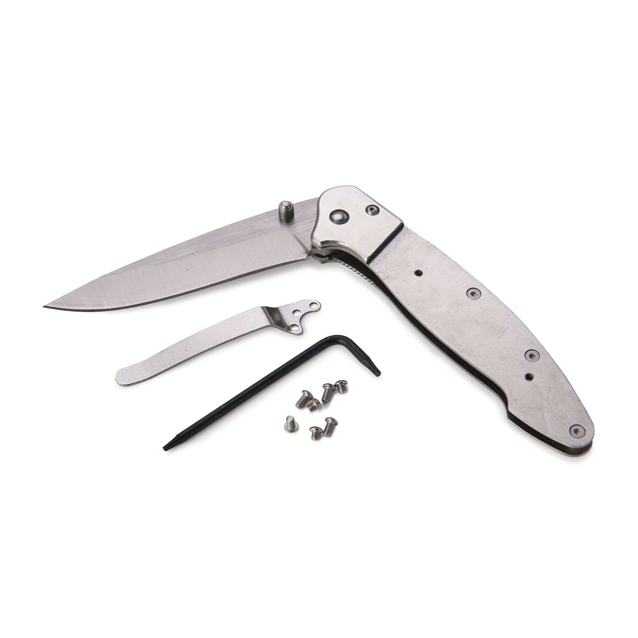 Liner Lock Pocketknife for Hunting and Fishing - 7-7/8" - Unfinished Kit - Image 2