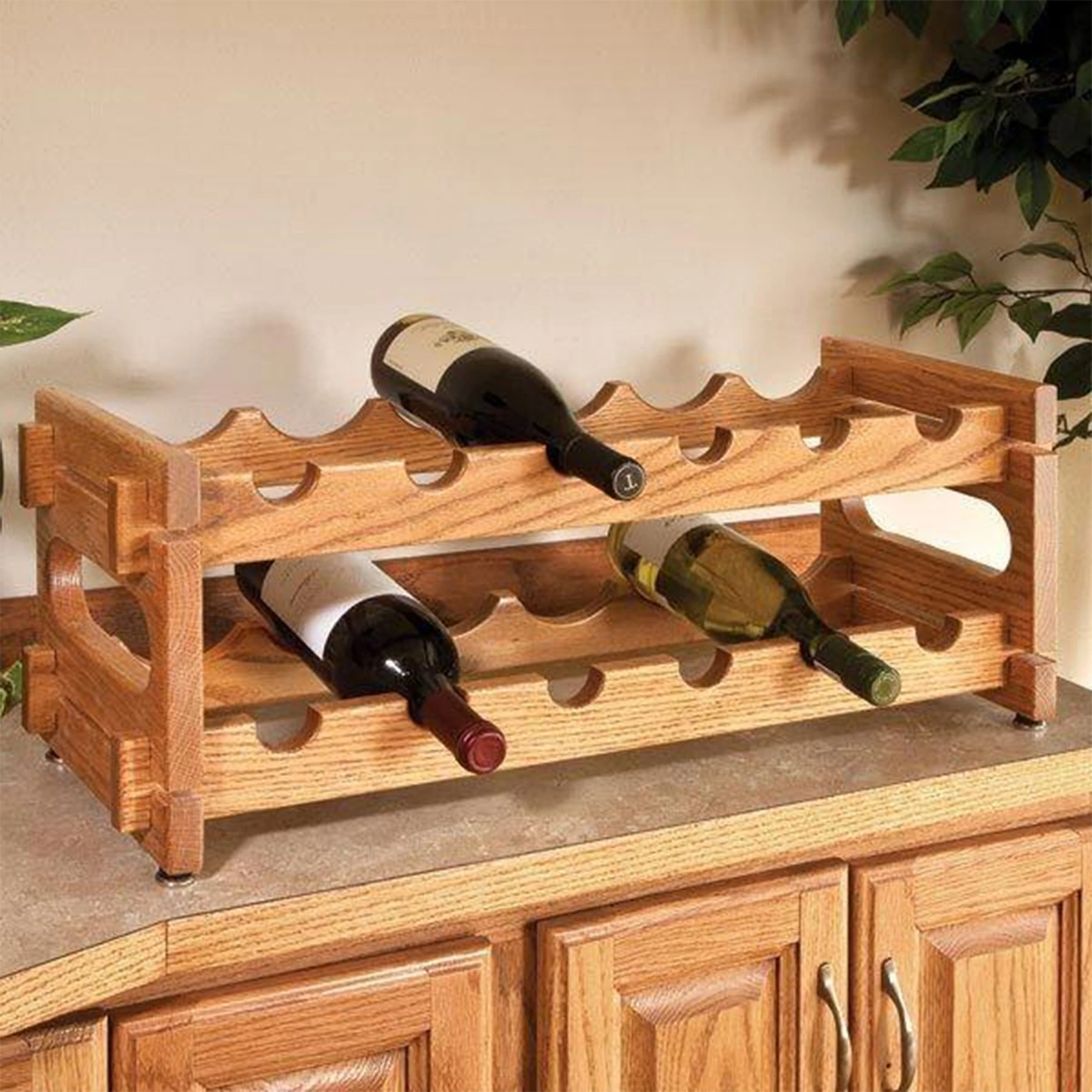 Woodworking Project Paper Plan to Build Stackable Wine Racks - Image 1