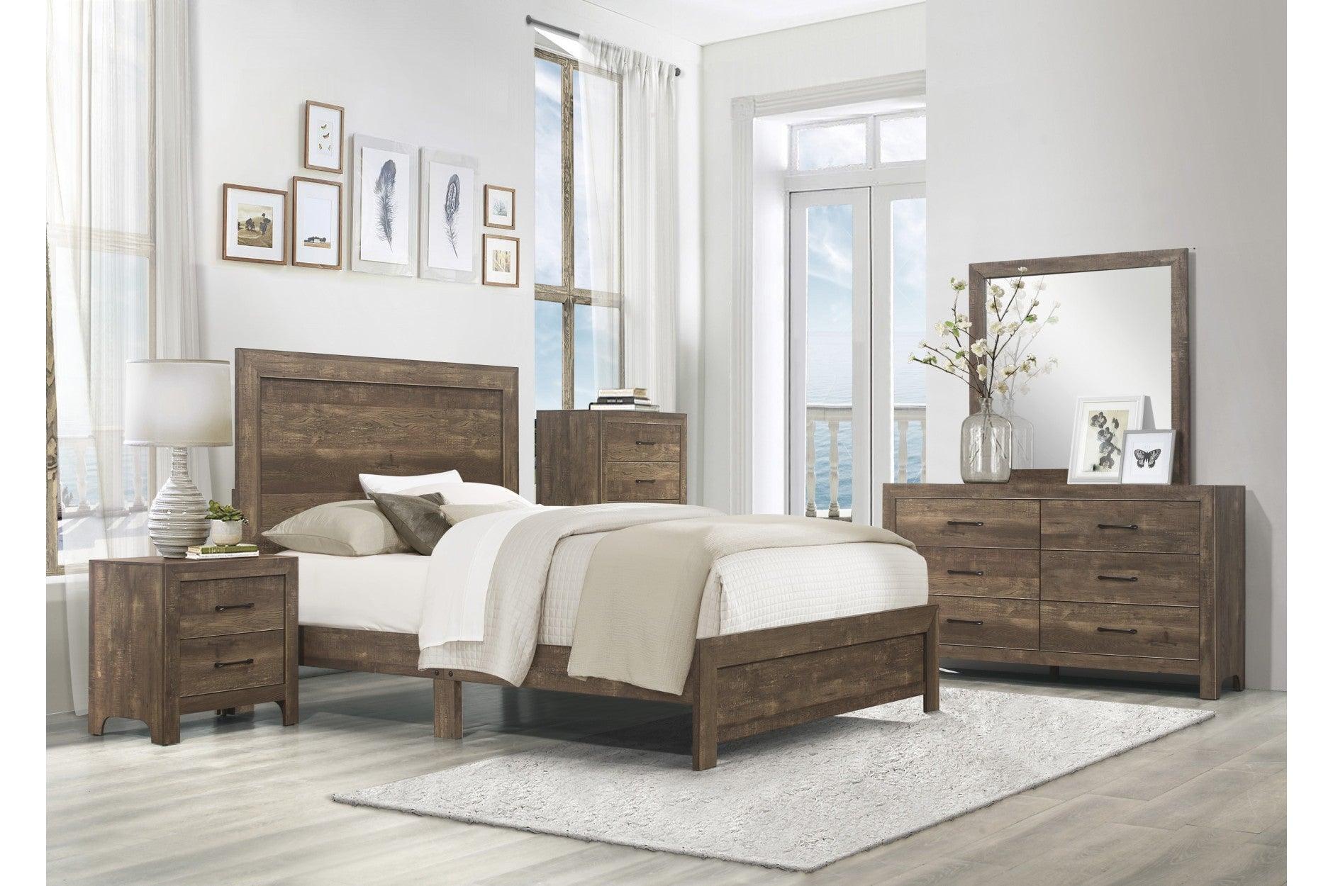 Corbin Brown Wodd Panel Bedroom Set - Image 3