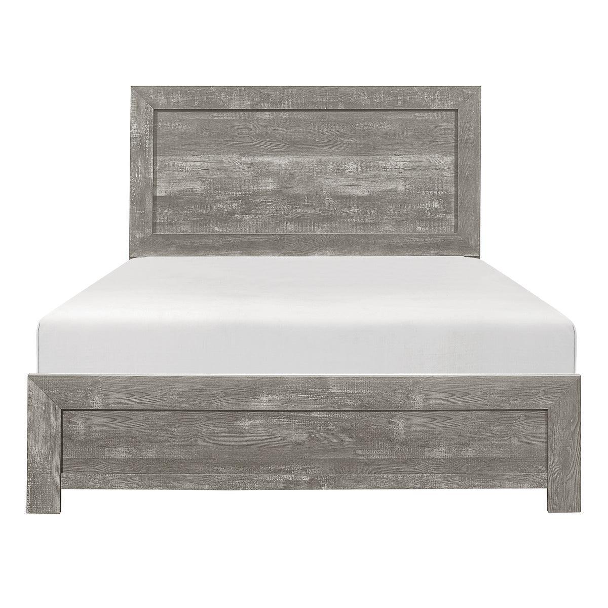 Corbin Gray Faux Queen Bed