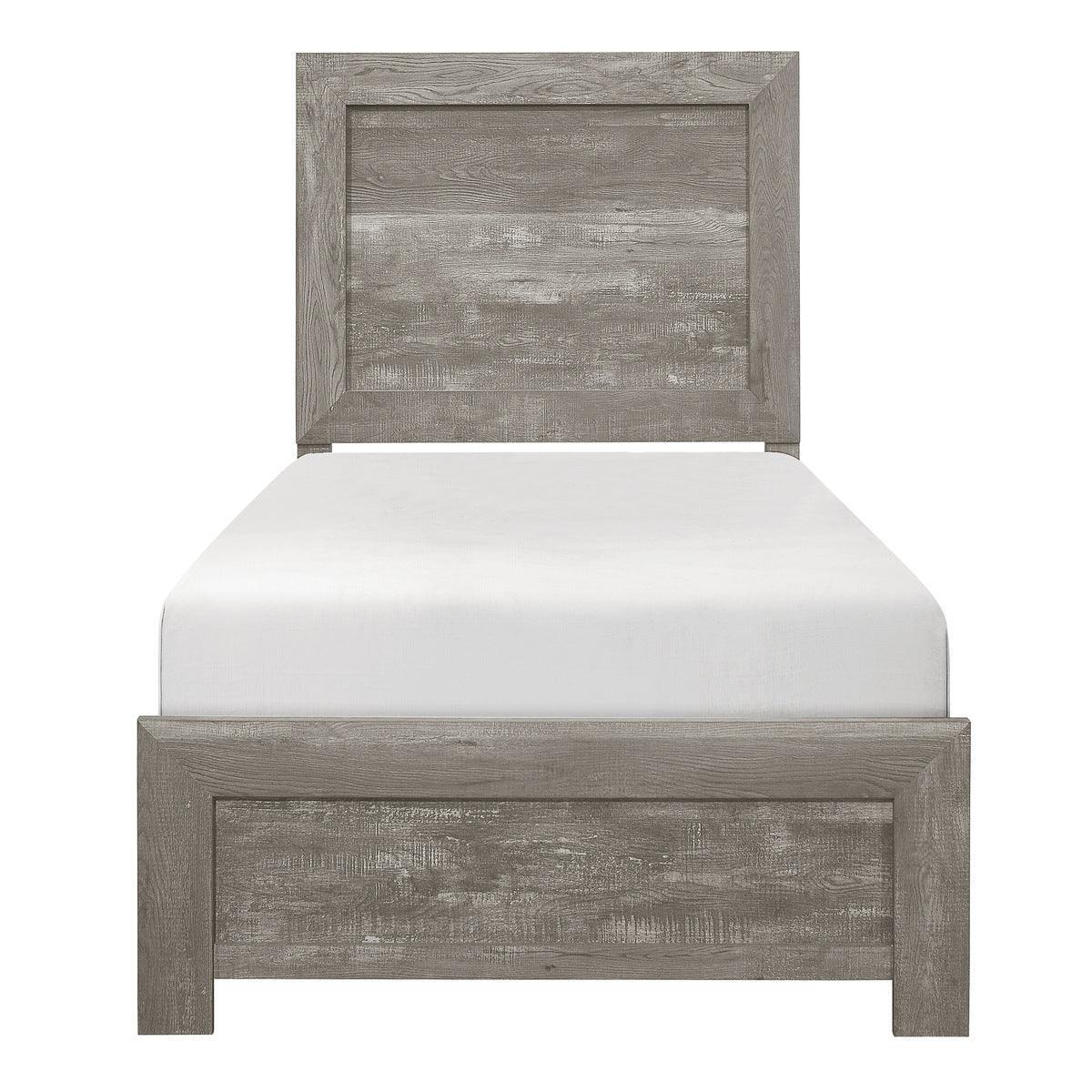 Corbin Gray Panel Twin Bed