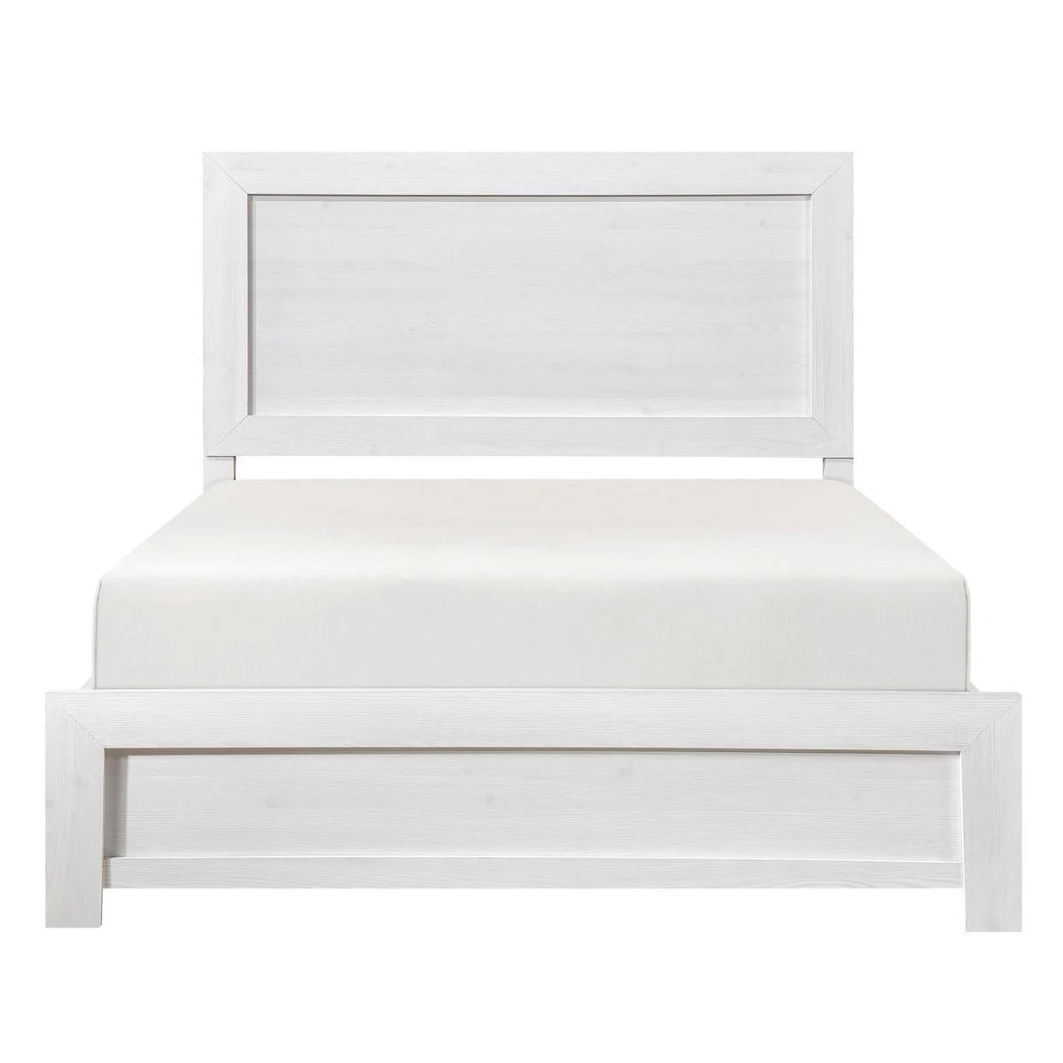 Tereza White Panel Queen Bed - Image 1