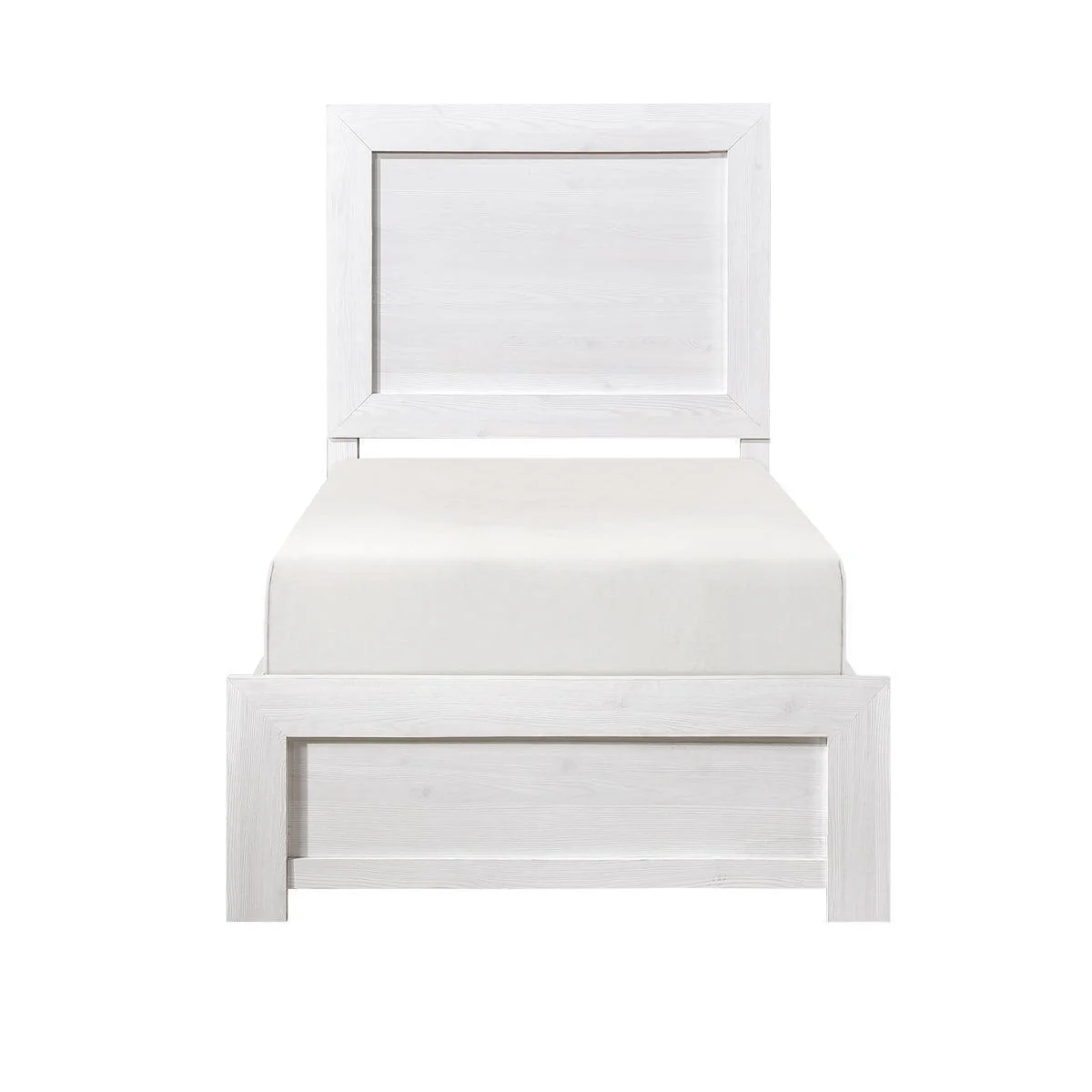 Corbin White Panel Twin Bed - Image 1