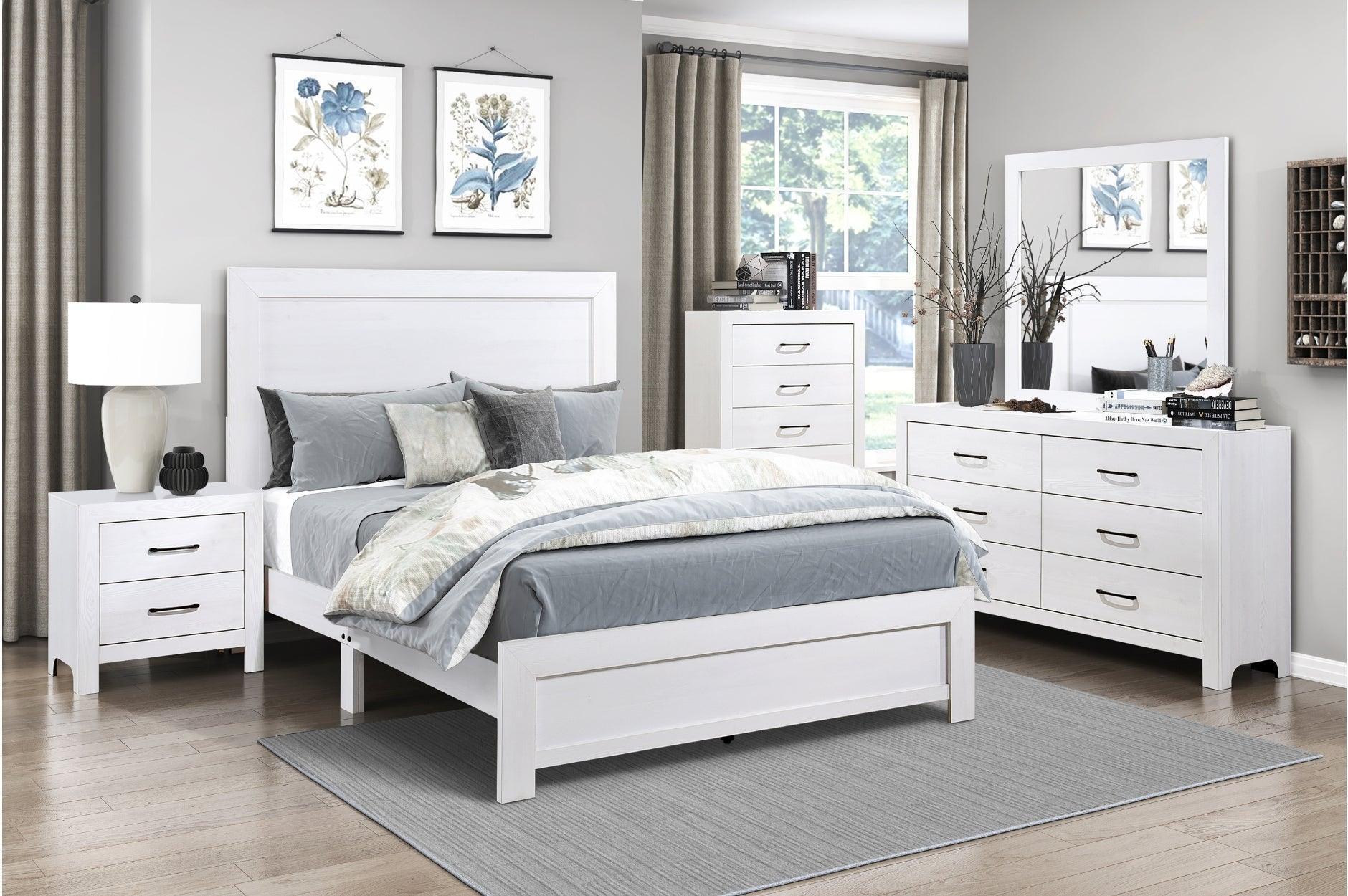 Corbin White Panel Bedroom Set - Image 1
