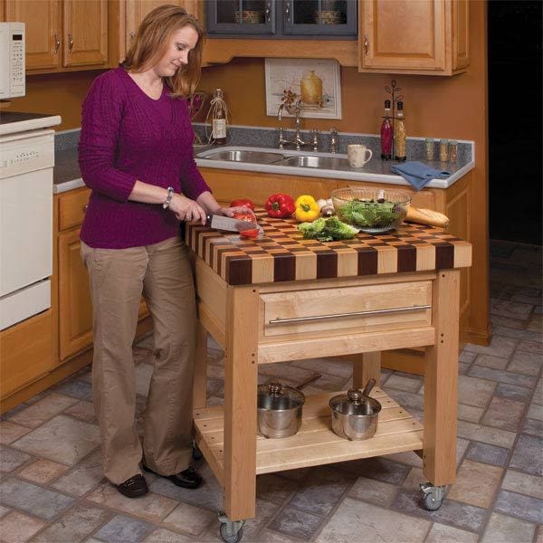 Butcher Block Cart – Downloadable Plan