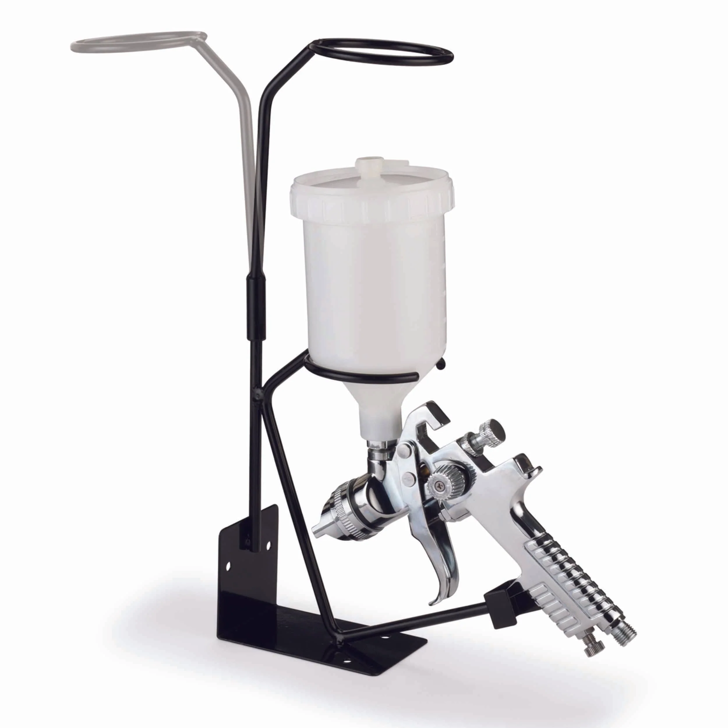 Gravity Feed Spray Gun Stand With Detachable Strainer Holder - Image 2
