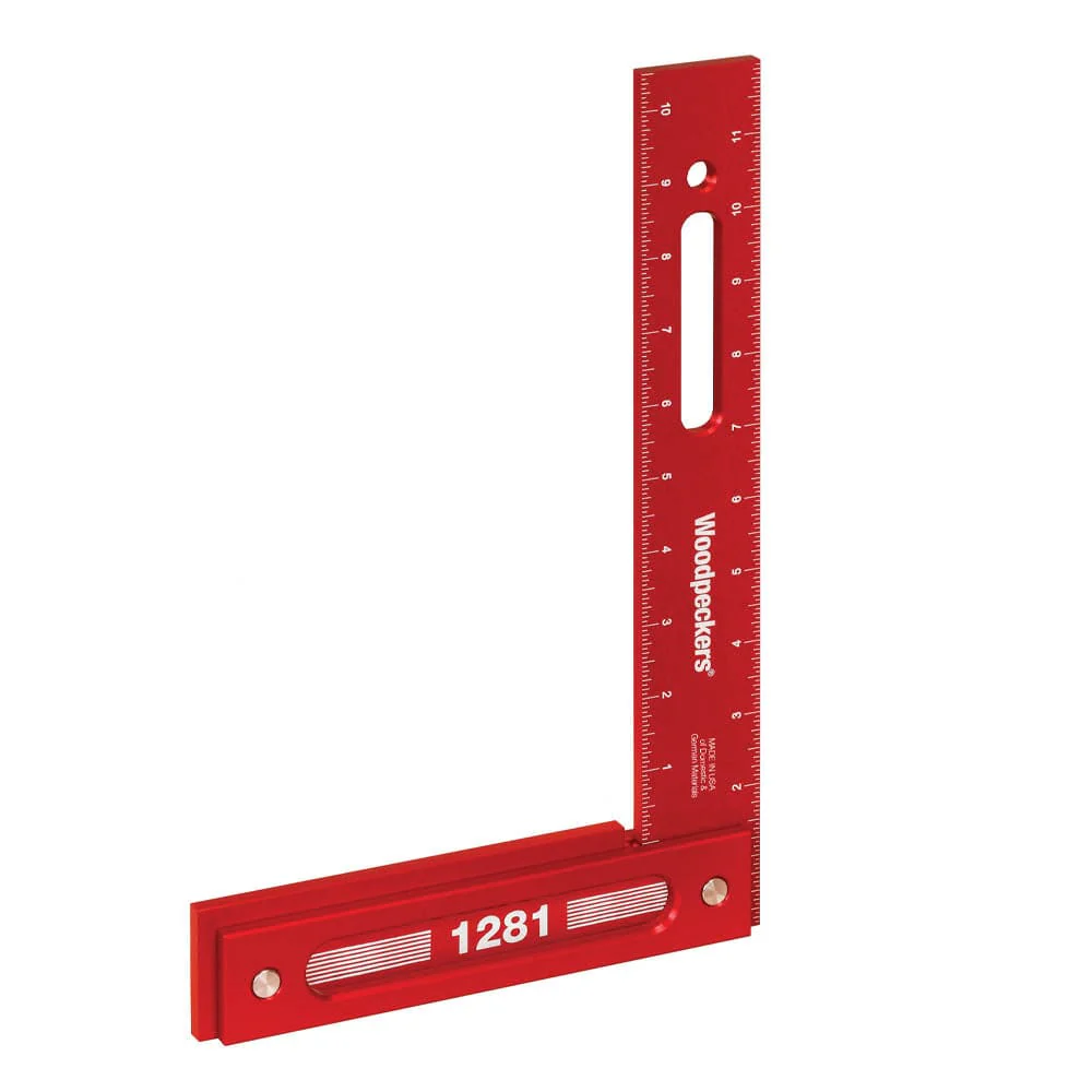 Precision Woodworking Square with Rack-It - 12" x 8" - Image 1