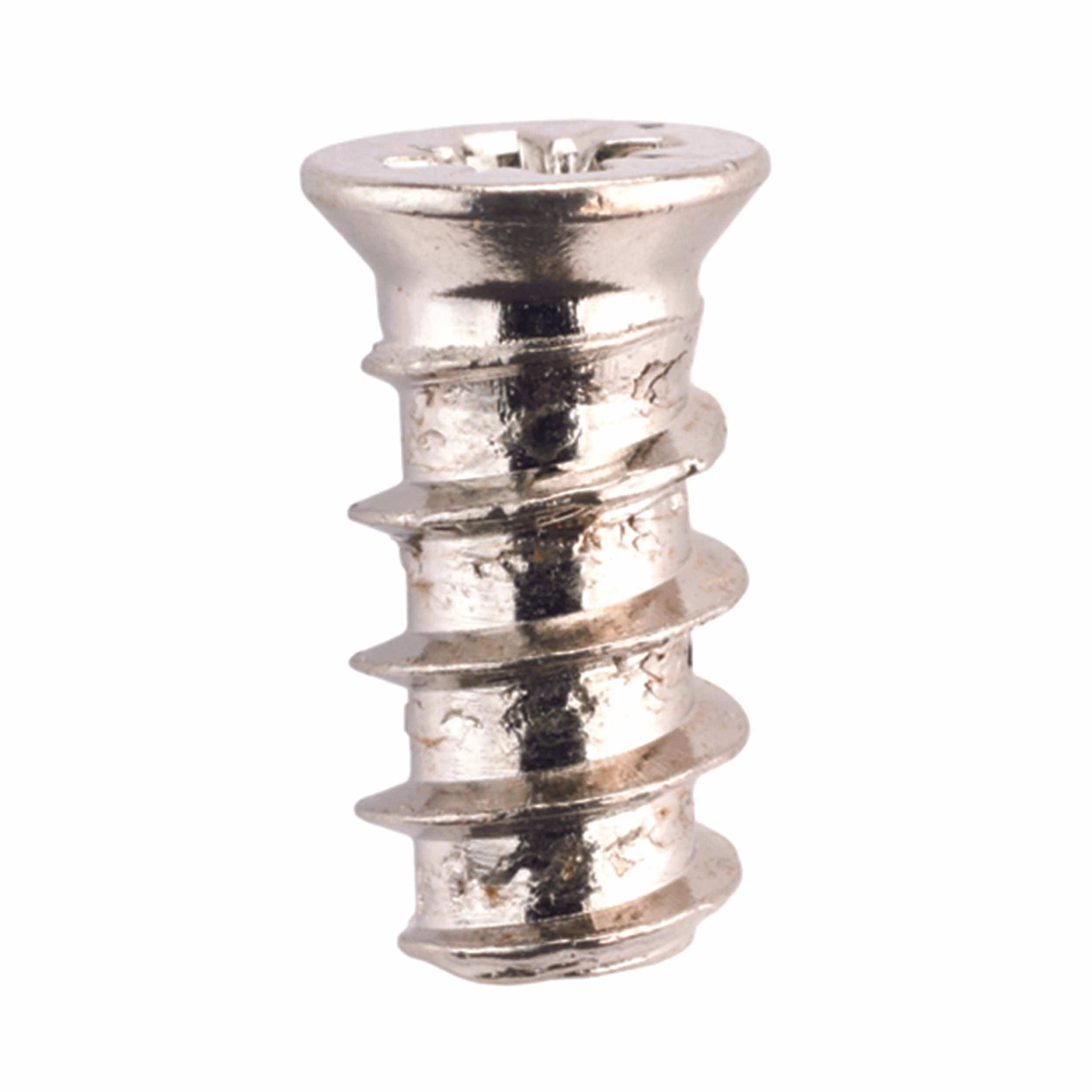 Flat Head Euro Screws – 5 mm – Flat Head – Pozi Drive – Nickel – 100 Piece