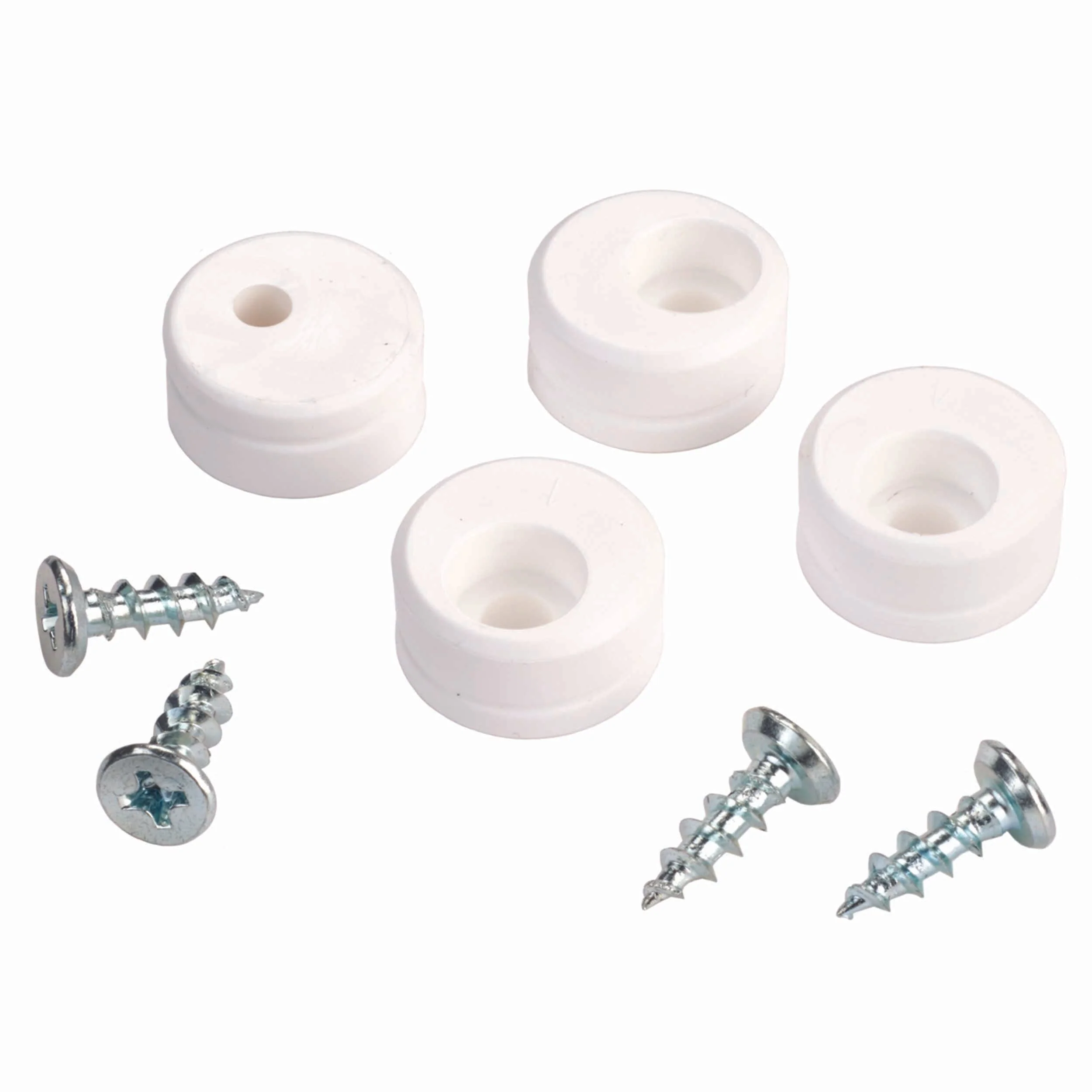 Euro Door Stop for Inset Doors – White – 10 Piece