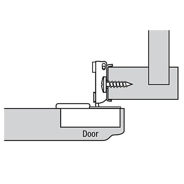 Compact Face Frame Hinge - 3/8" Overlay - 105 Degree with BLUMOTION - 1 Pair - Image 2