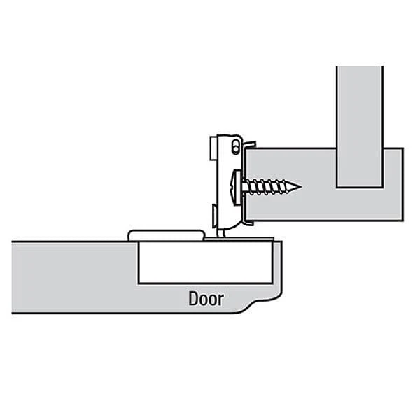 Compact Face Frame Hinge -  1/2" Overlay - 105 Degree with BLUMOTION - 1 Pair - Image 2