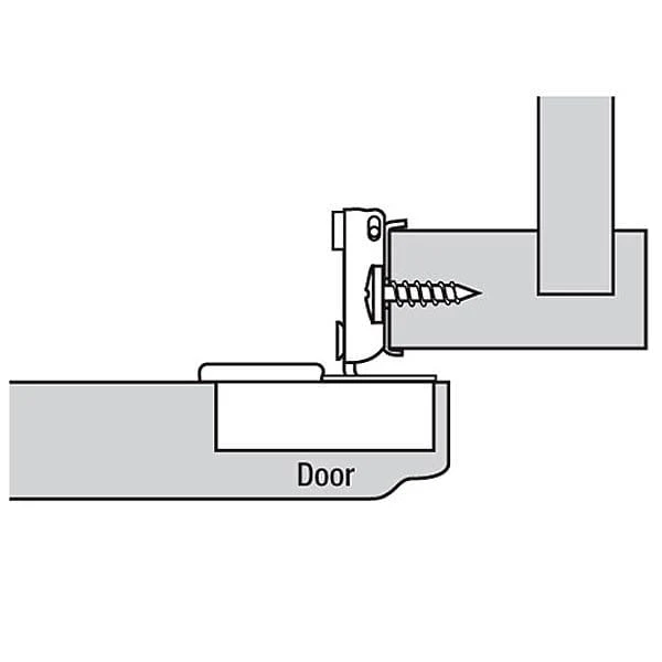 Compact Face Frame Hinge - 3/4" Overlay - 105 Degree with BLUMOTION - 1 Pair - Image 2