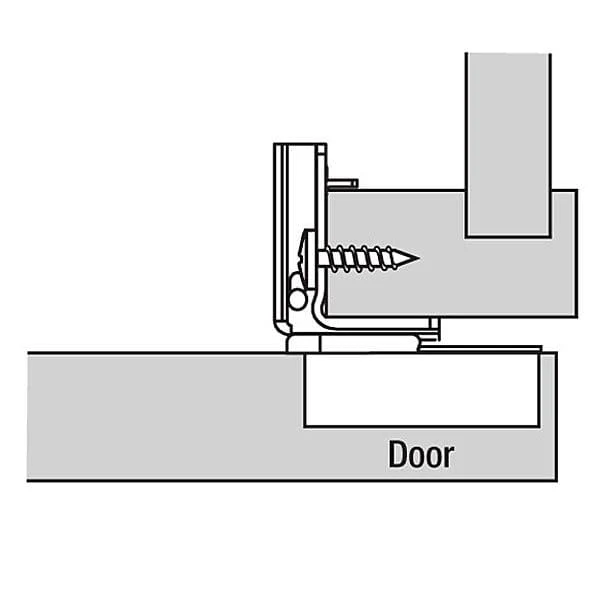 Compact Face Frame Hinge - 1-1/4" Overlay - 110 Degree with BLUMOTION - 1 Pair - Image 2