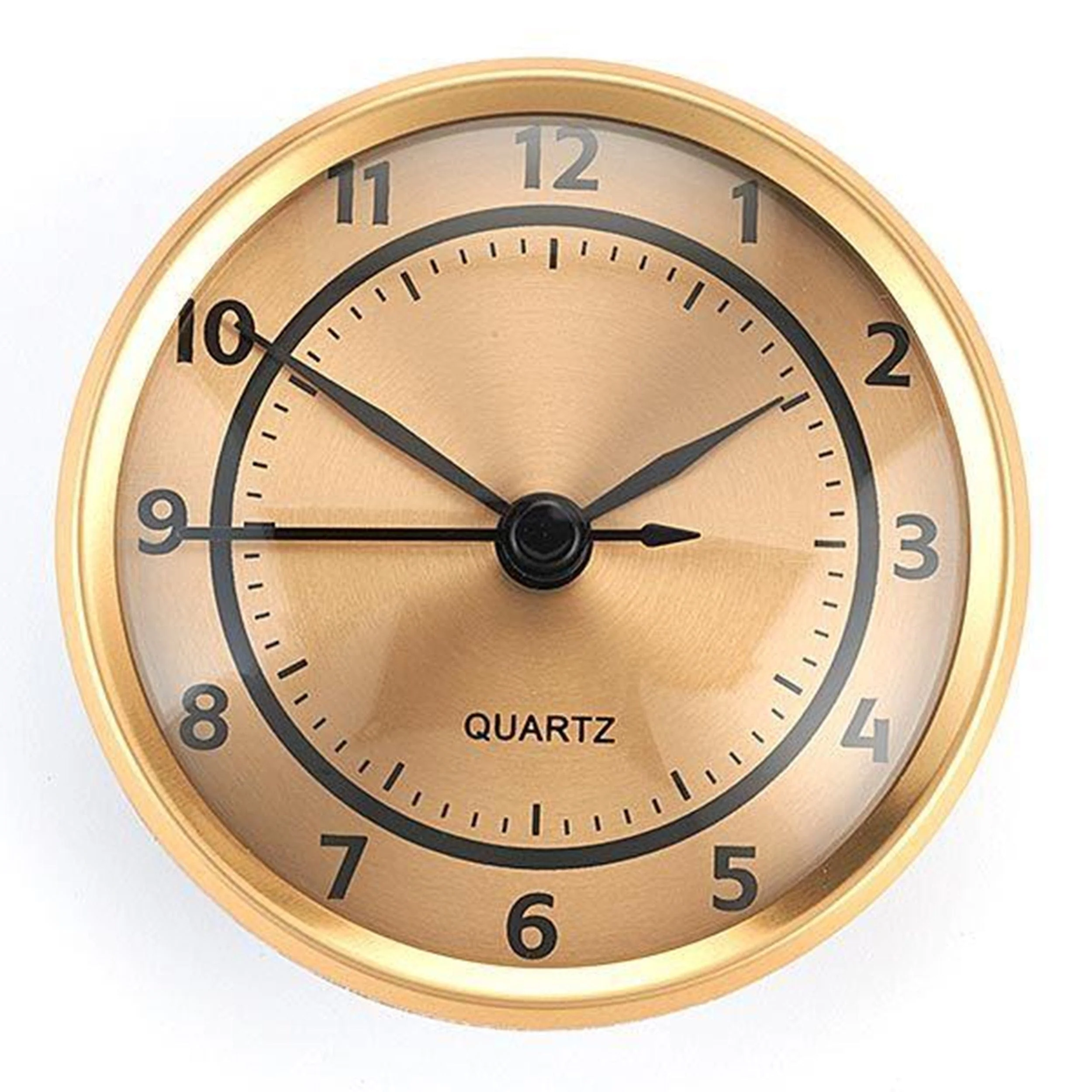 Clock Fit-up Arabic with Dial and Brushed Gold Bezel - Image 2