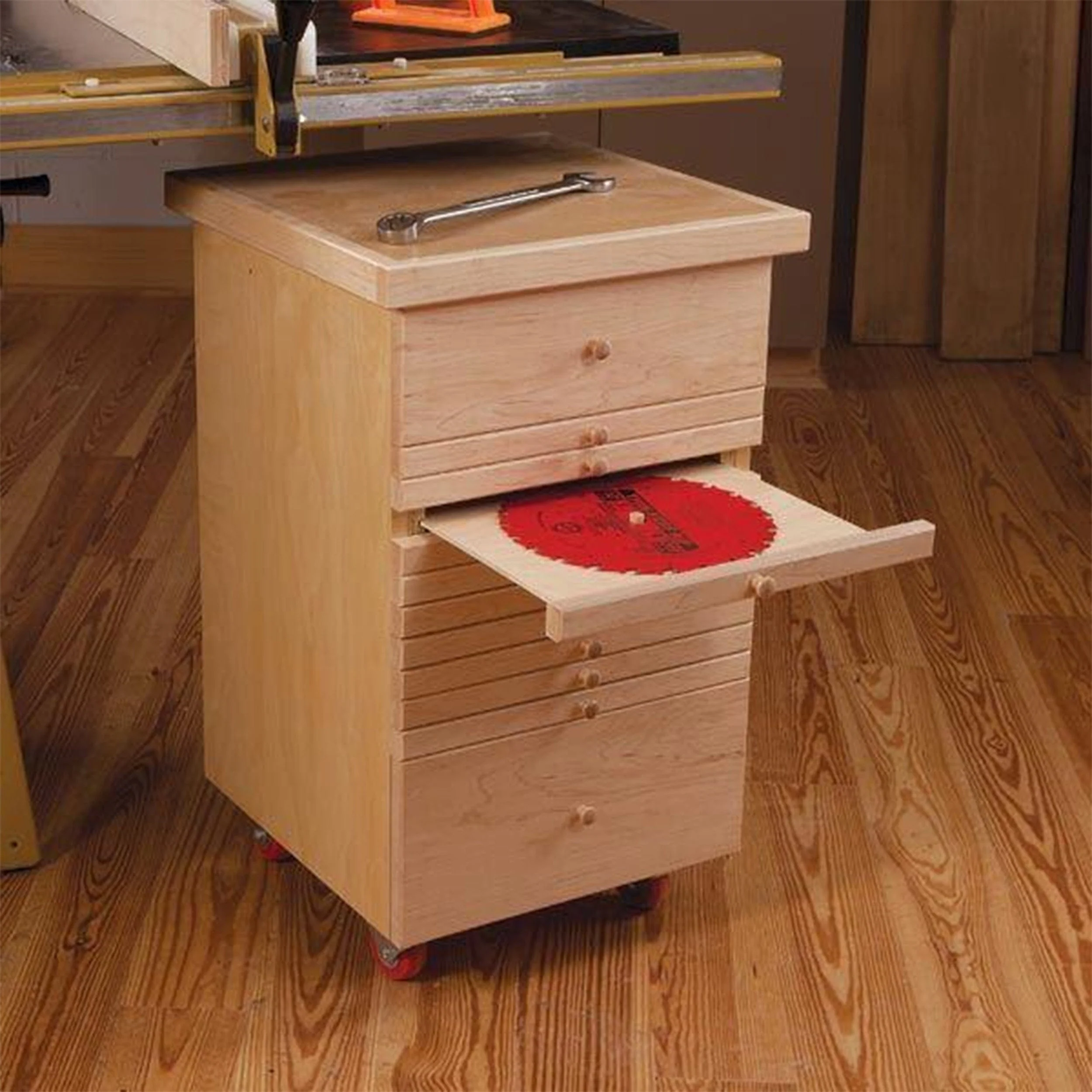 Tablesaw Accessories Cabinet - Paper Plan - Image 1