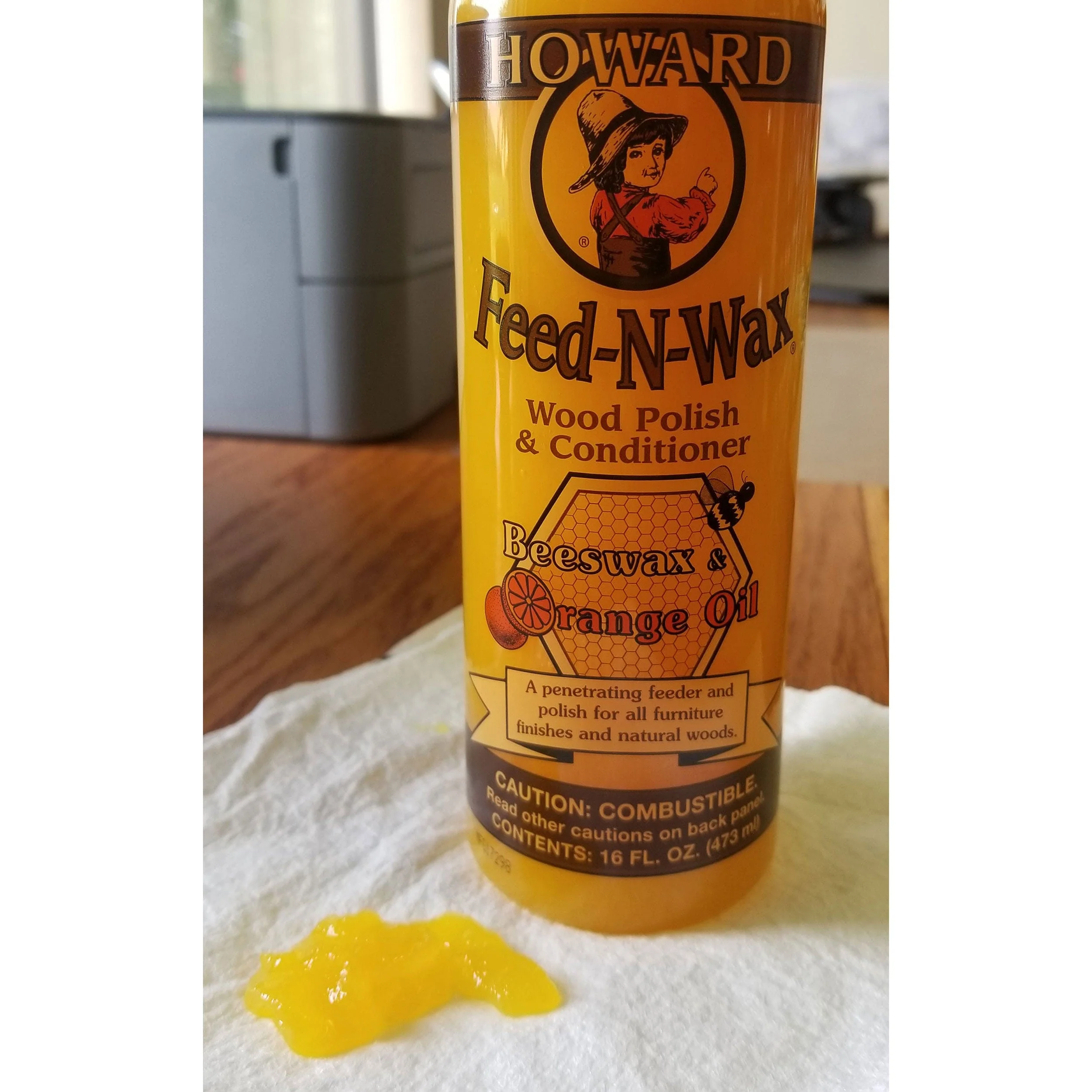 Feed-N-Wax Wood Polish and Conditioner - 16 oz - Image 2