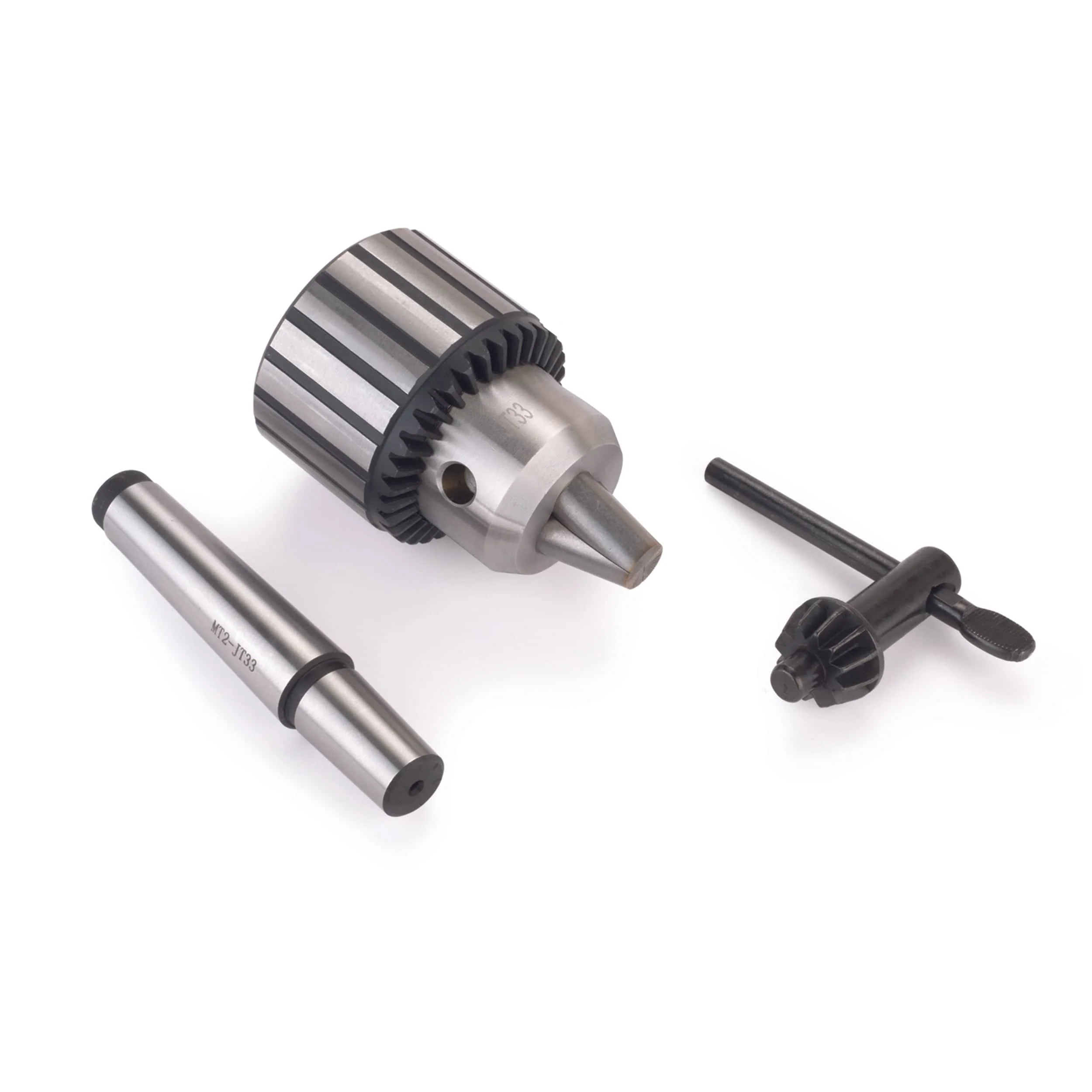 Heavy-Duty Keyed Lathe Drill Chuck  – #2 MT – 1/2″ Capacity