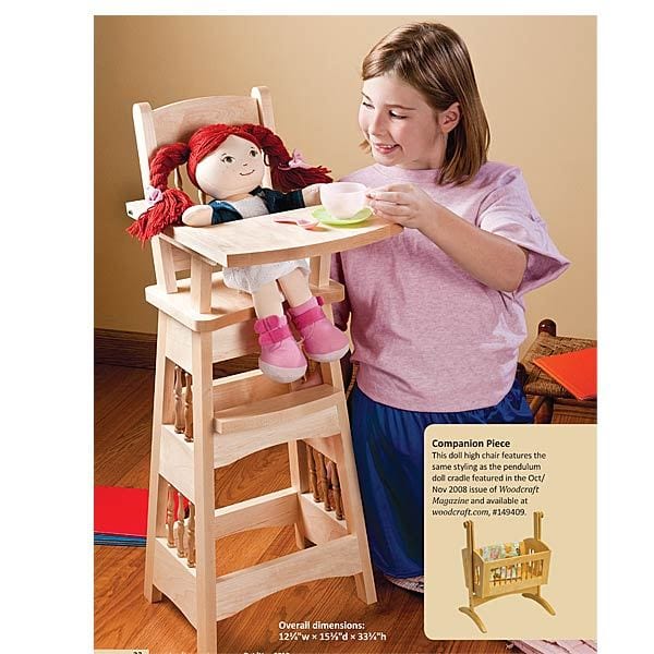 Doll High Chair – Downloadable Plan