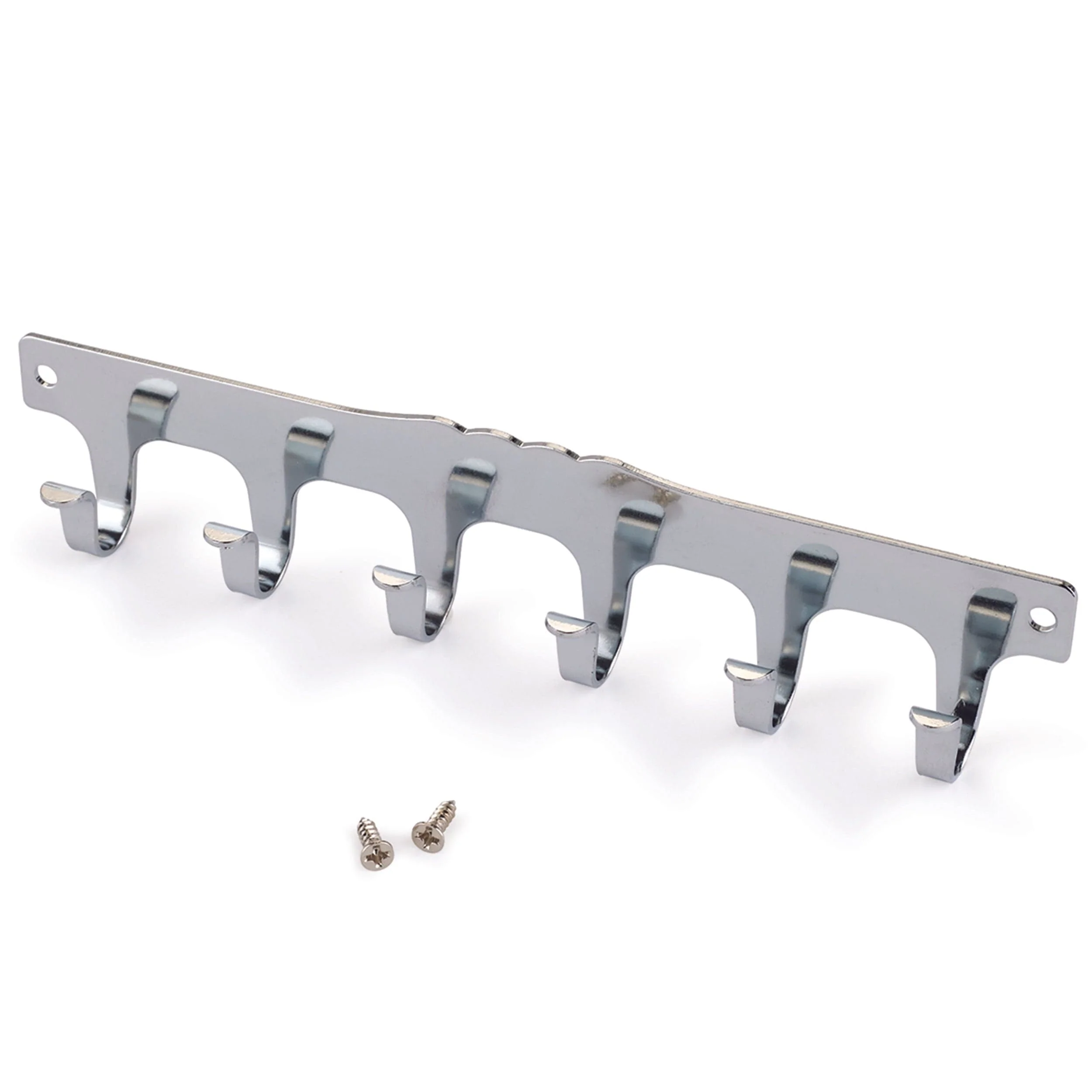 6-Hook Strip – Nickel Plated