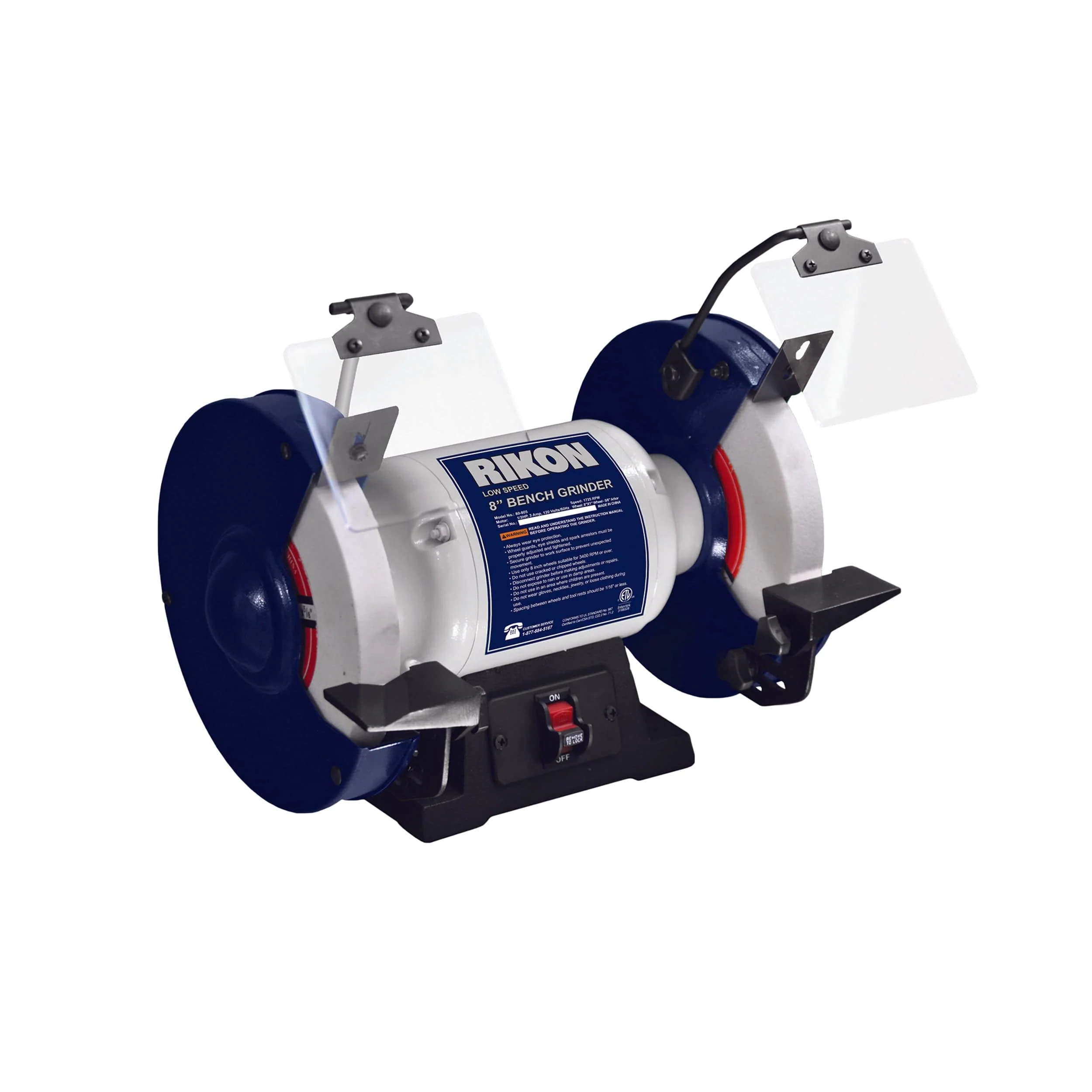 8″ Slow Speed Grinder – 1/2 HP