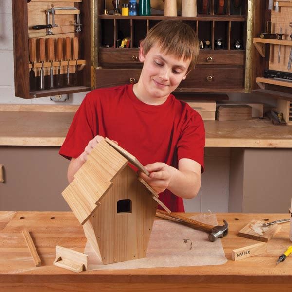 Kid-Built Blue Bird House - Downloadable Plan - Image 1