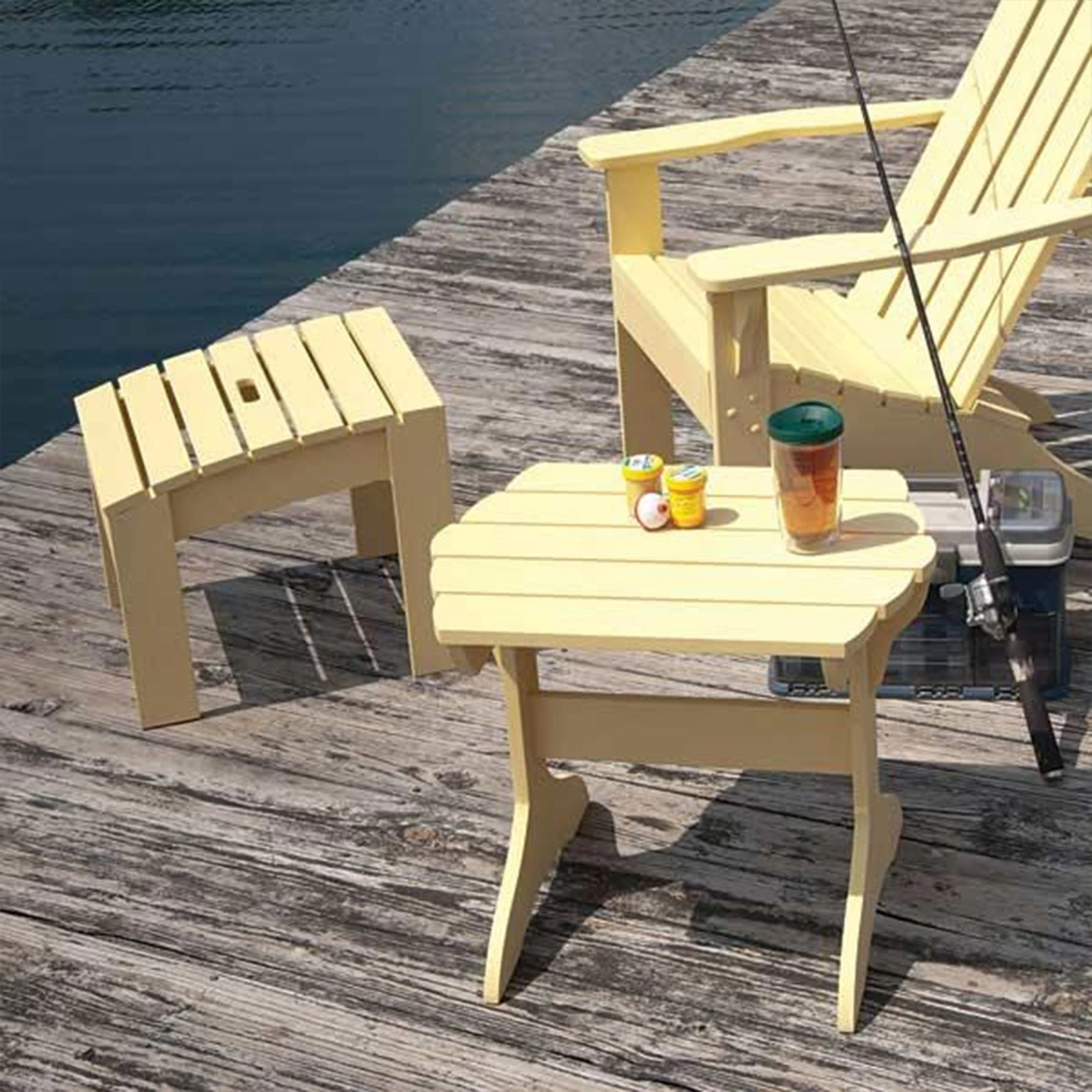 Adirondack Table & Footstool - Paper Plan - Image 1