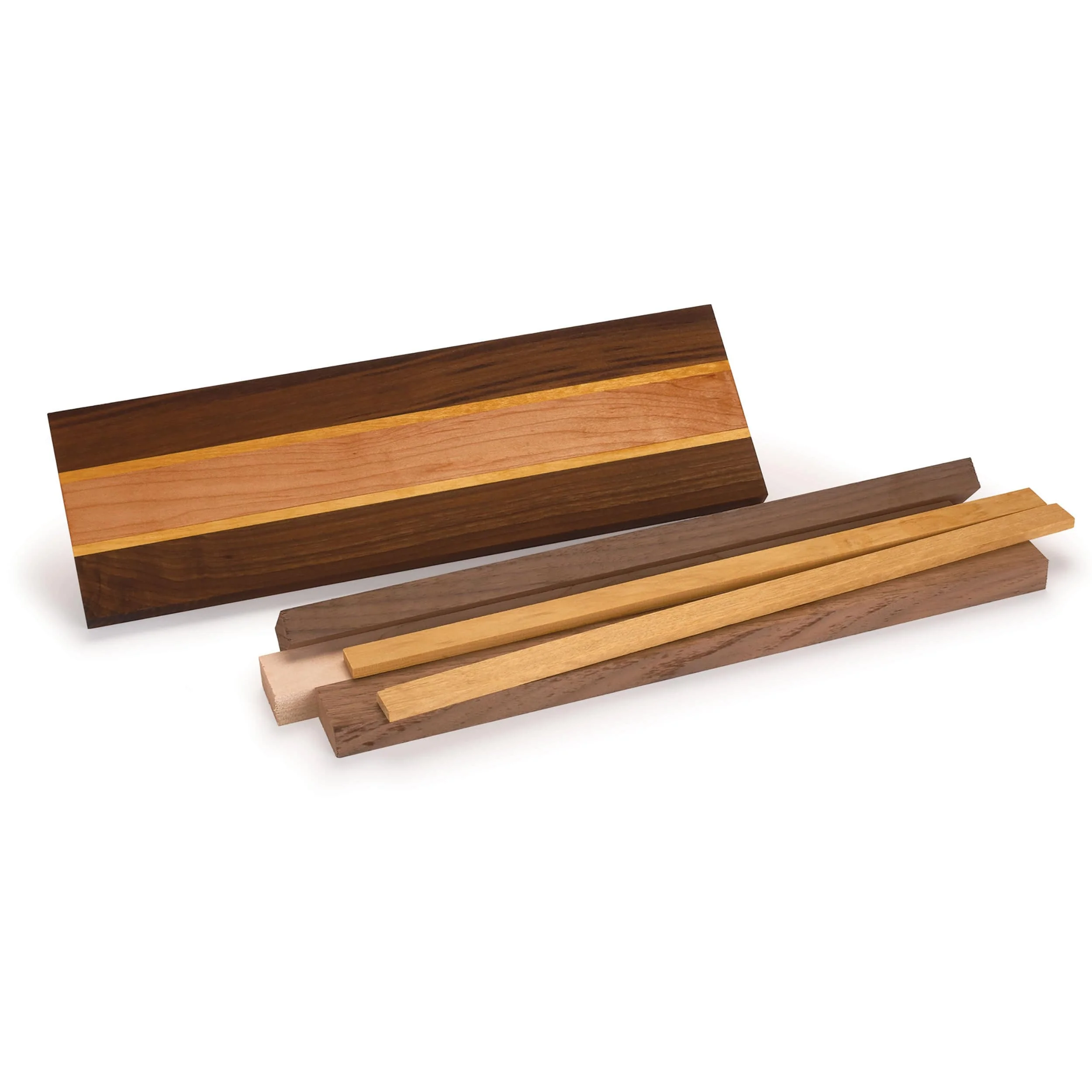 Cutting Board Kit – 3/4″ x 5″ x 16″ – Walnut, Maple & Yellowheart