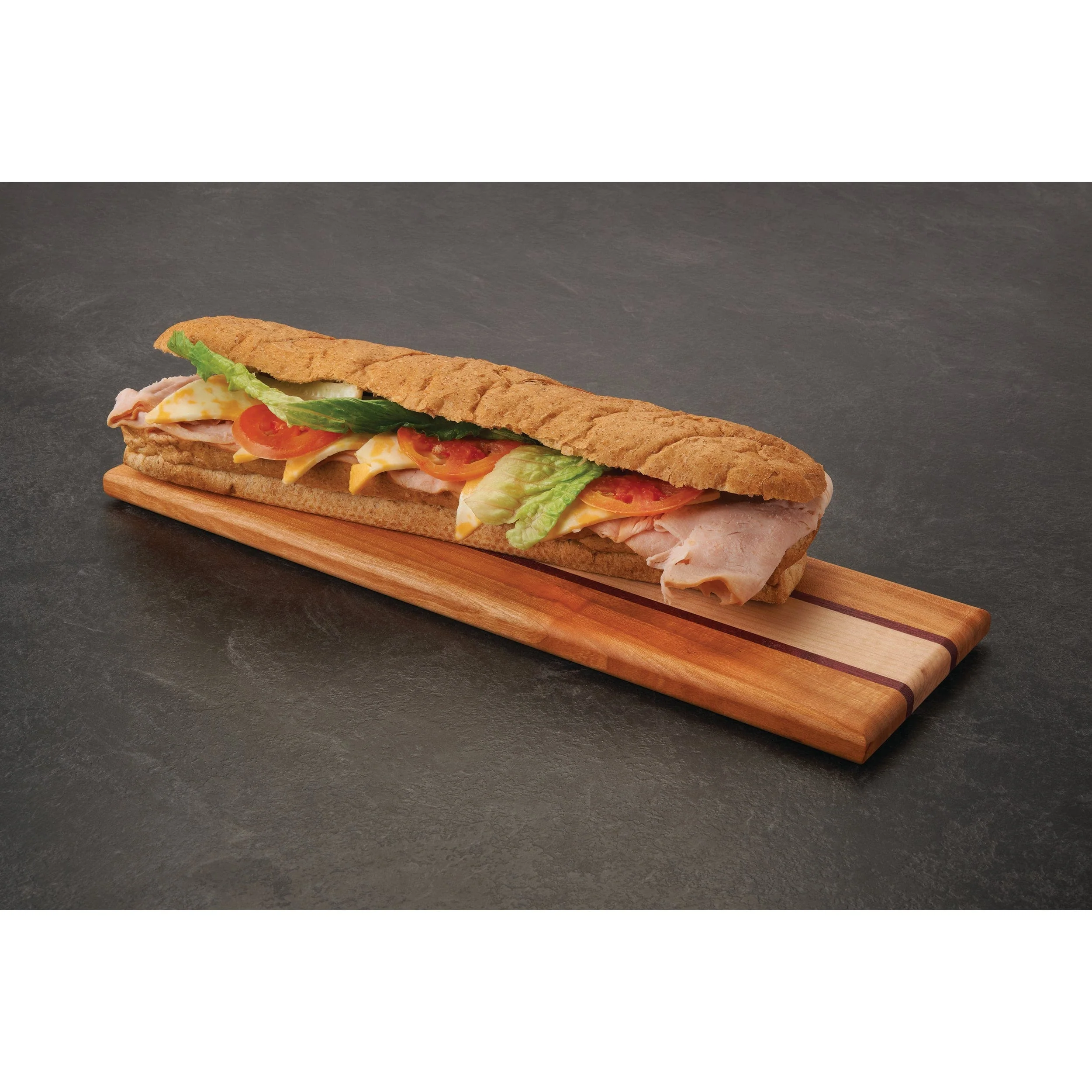 Cutting Board Kit - 3/4" x 5" x 16" - Cherry, Maple and Purpleheart - Image 2