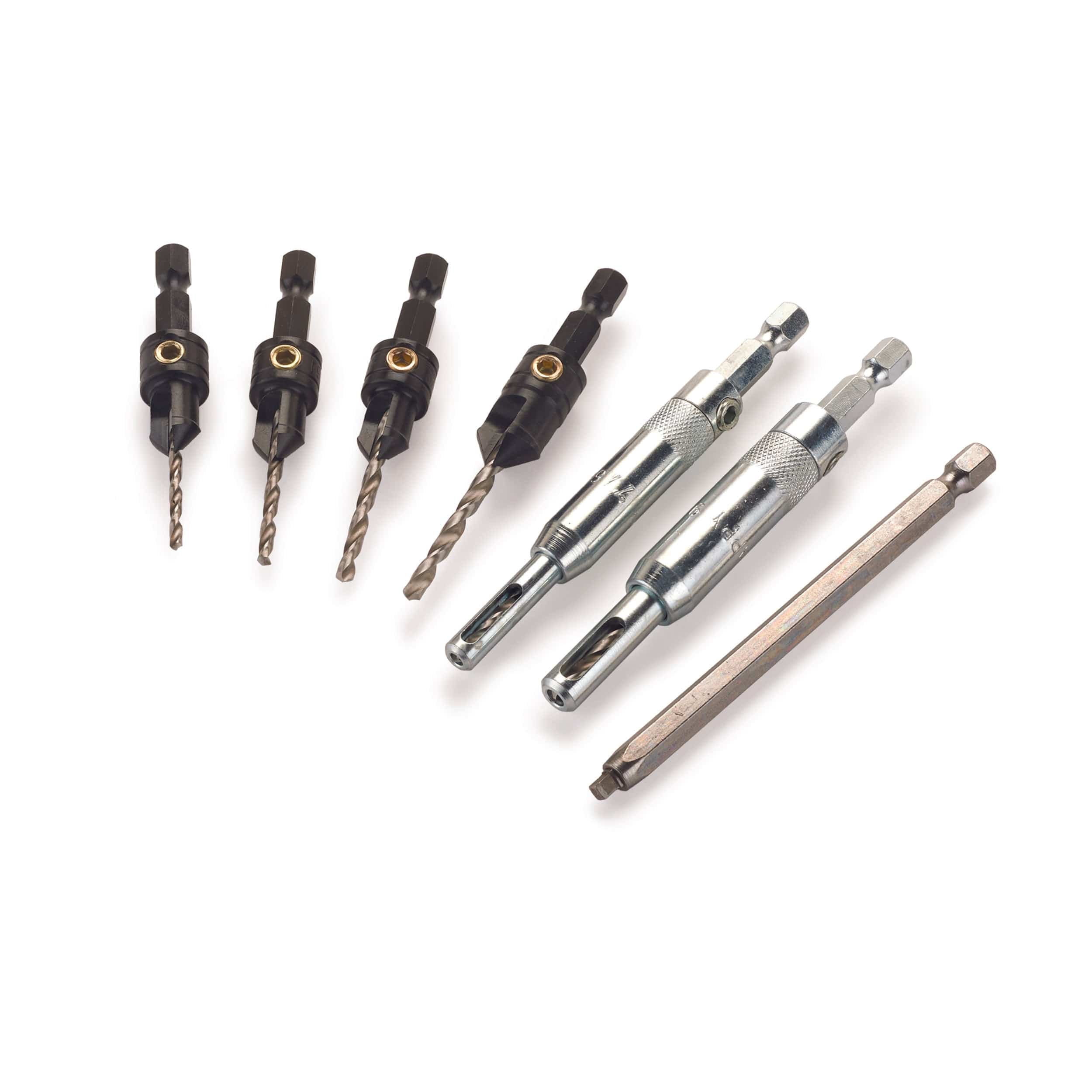 Cabinetmakers Set – Fits 1/4″ Hex Chucks – 7 Piece