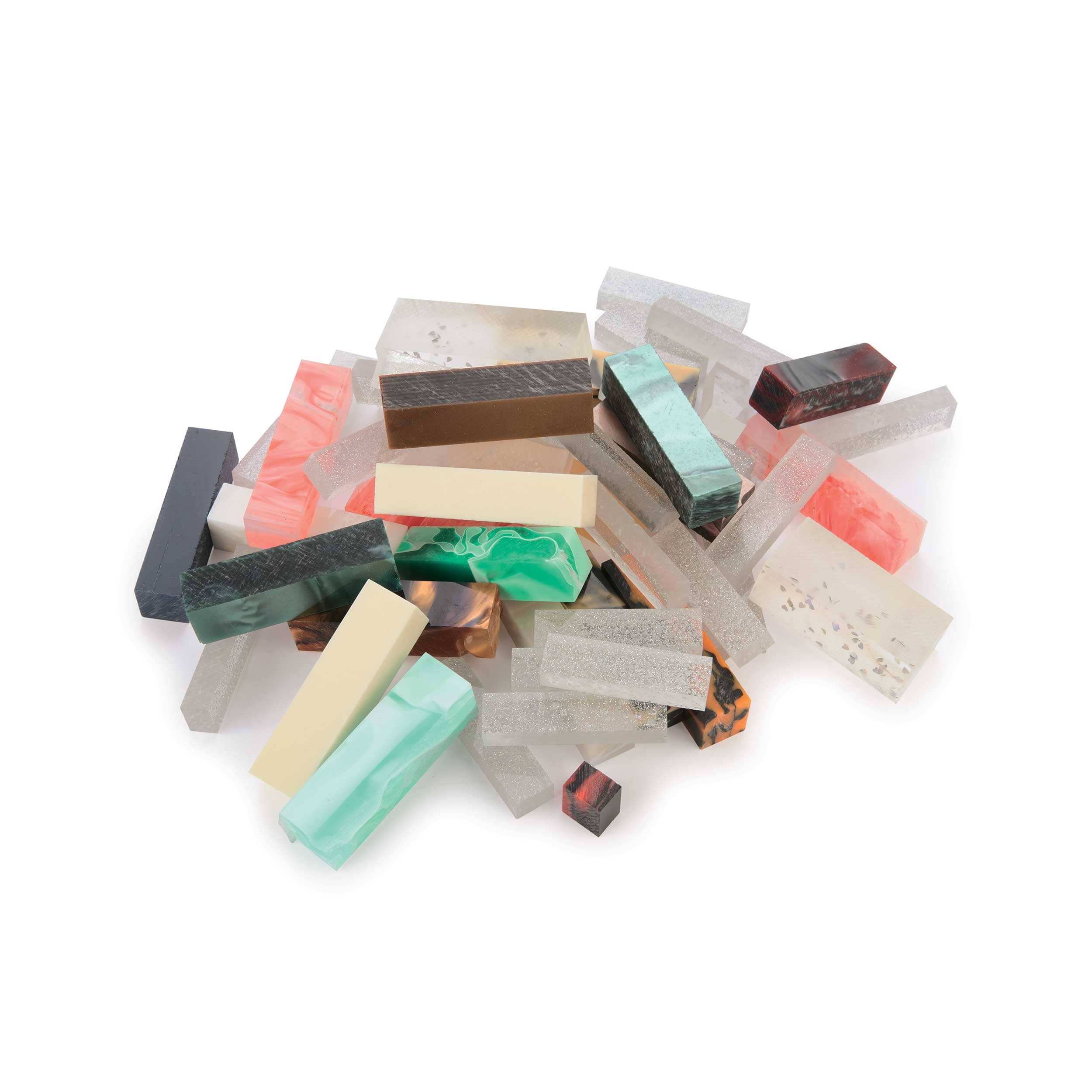 Acrylic Turning Stock Grab Bag - Assorted Sizes and Colors - 3 lb - Image 2