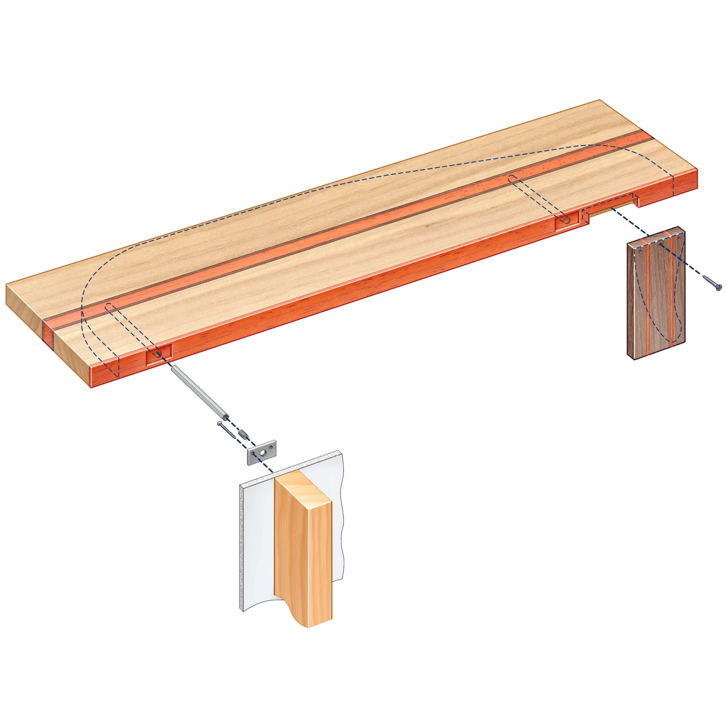 Blind Shelf Supports - 1 Pair - Image 2