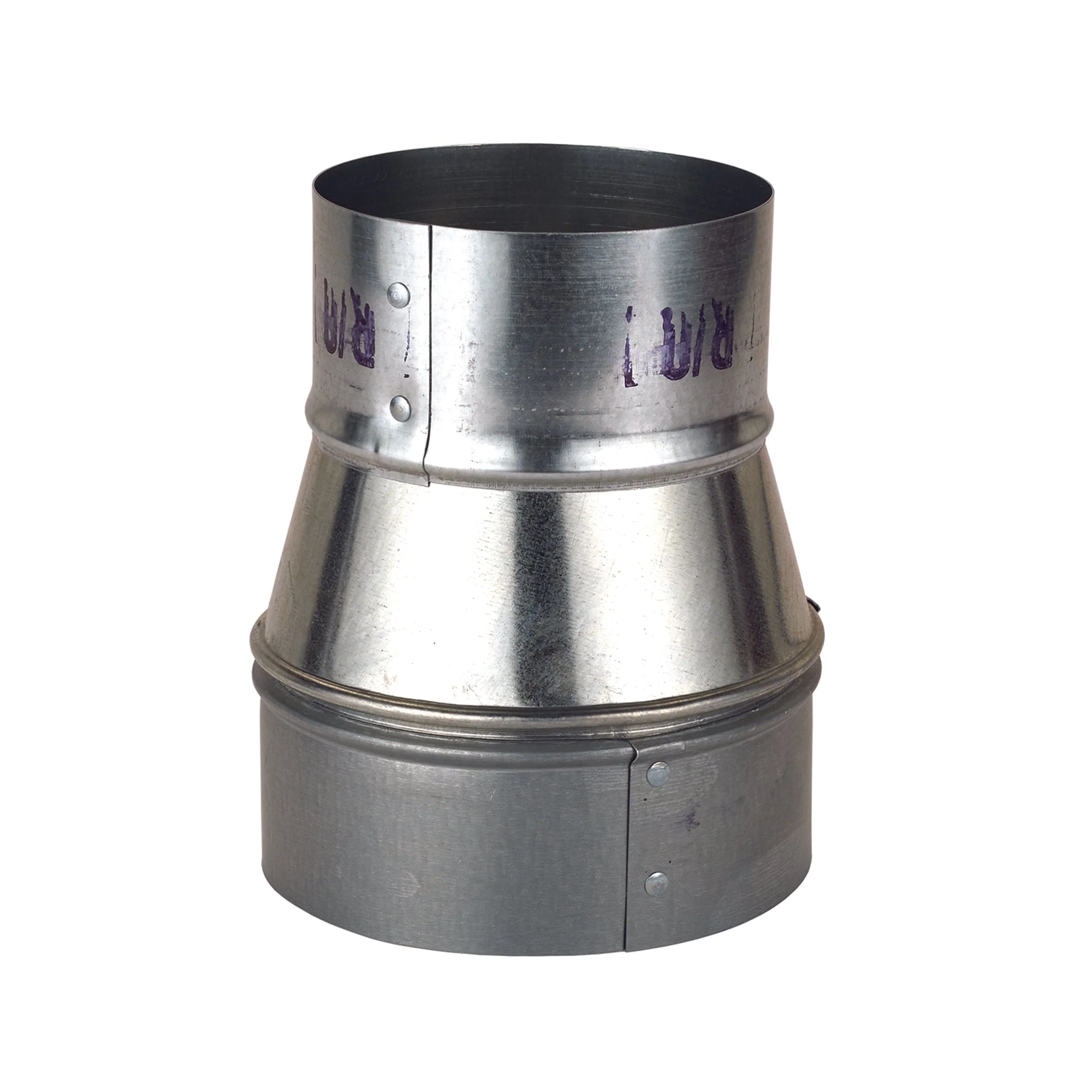 Reducer Dust Collection Fitting – Metal – Fits 4″ Diameter Hose to 5″ Port