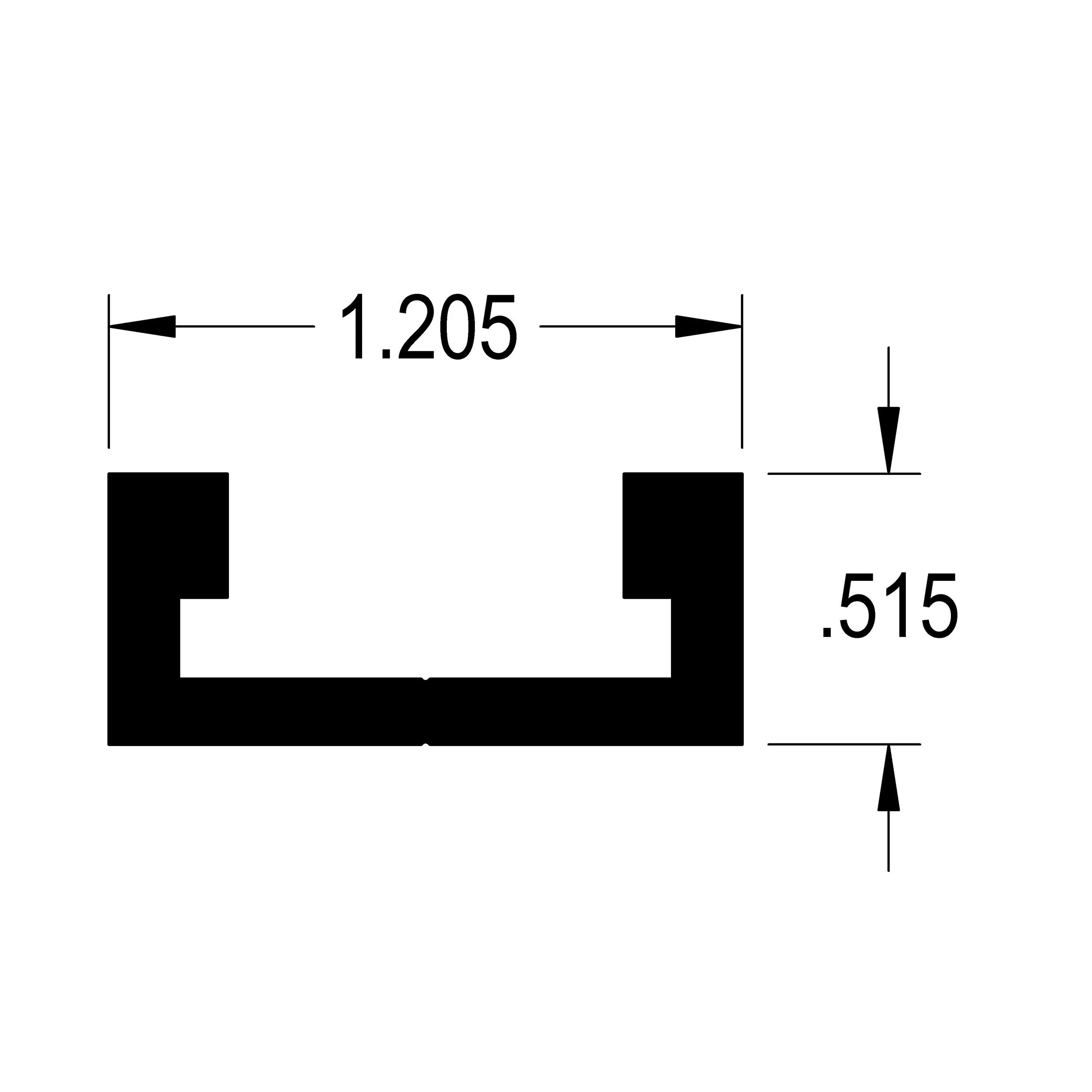 Standard 3/4" Miter Track - 48" Length - Image 3