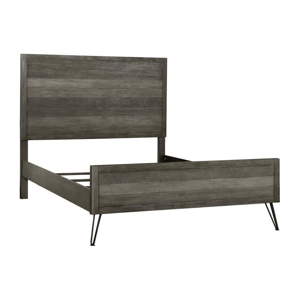 Urbanite 3 Tone Gray Panel Queen Bed - Image 3