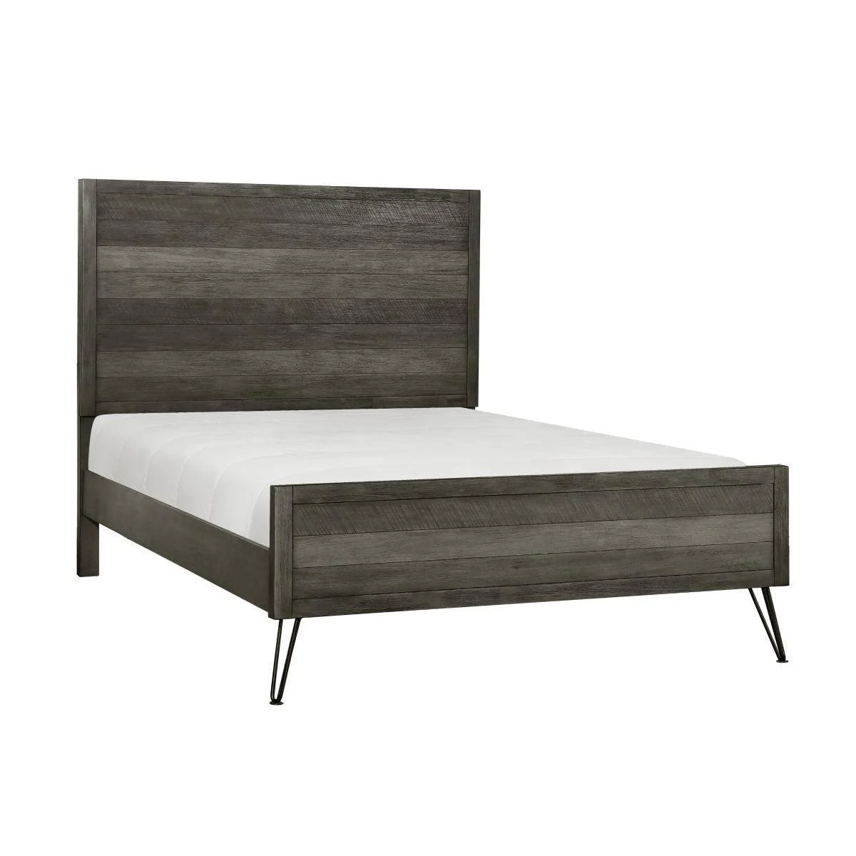 Urbanite 3 Tone Gray Panel Queen Bed - Image 2