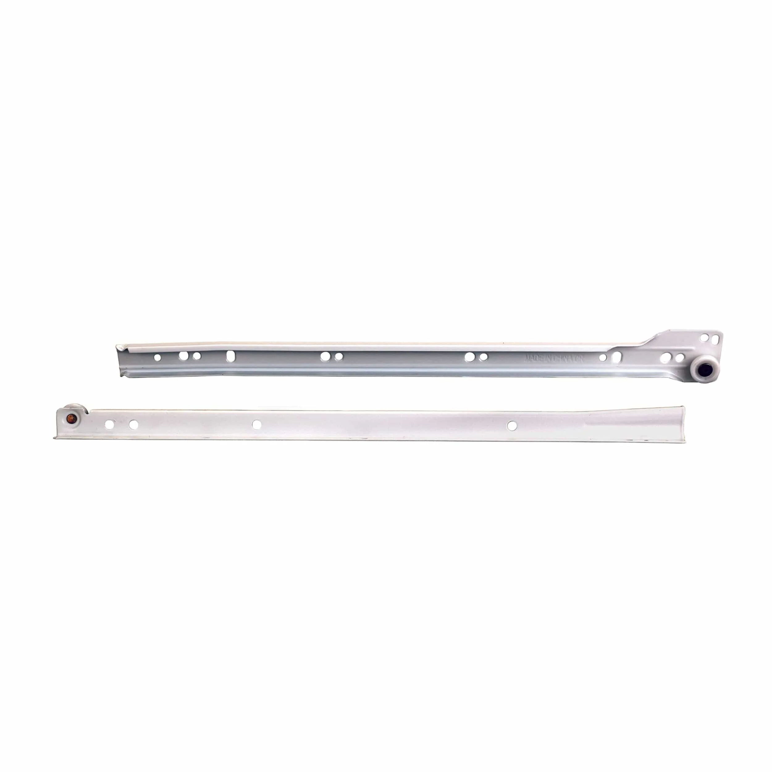 3/4-Extension Self-Close White Epoxy Coated Euro Drawer Slides – Model KV 1805 – Pair